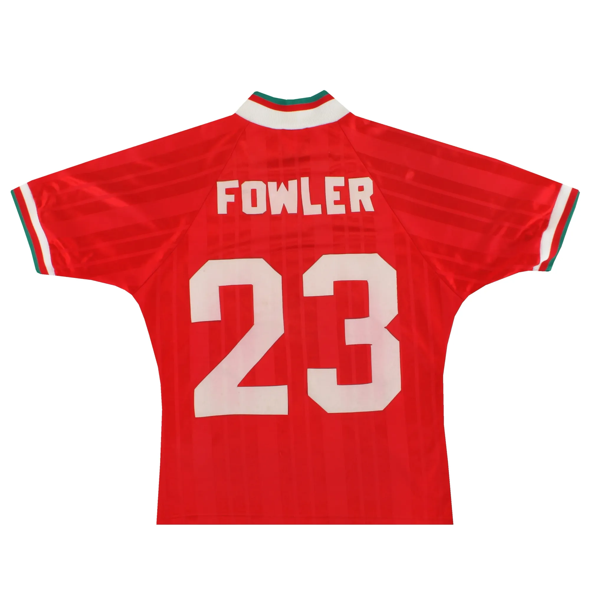 1993-95 Liverpool adidas Home Shirt Fowler #23 Y - Liverpool / Excellent 