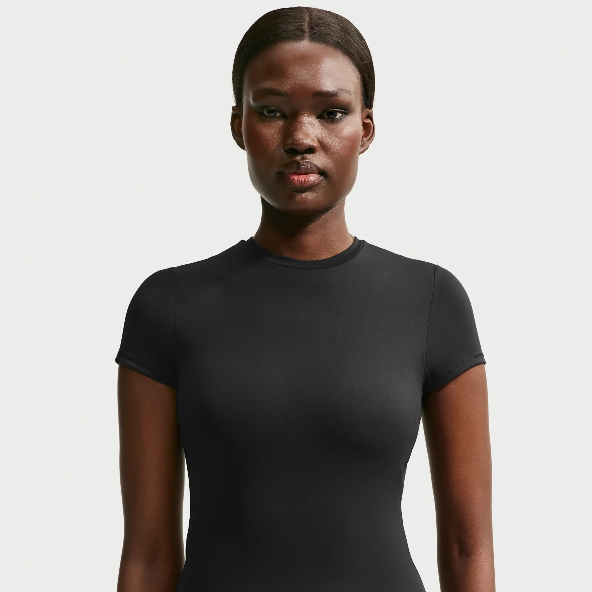 NikeSKIMS Matte Women's Padded Baby T-Shirt - Black