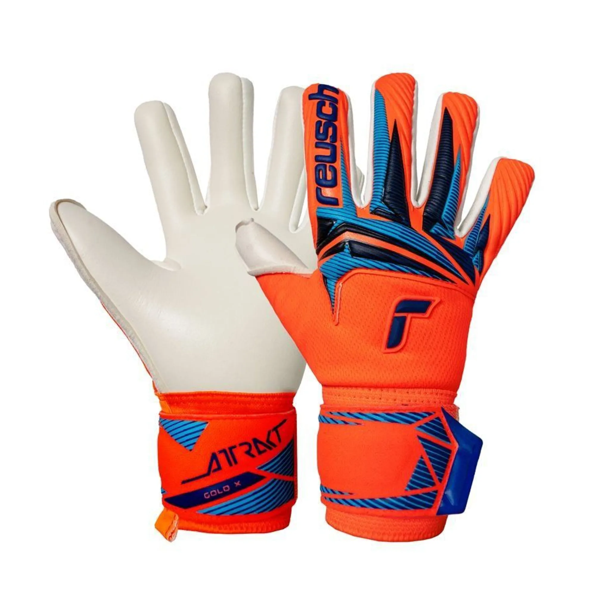 Reusch Goalkeeper Gloves Attrakt Gold X Nc World Cup Line - ['Orange']