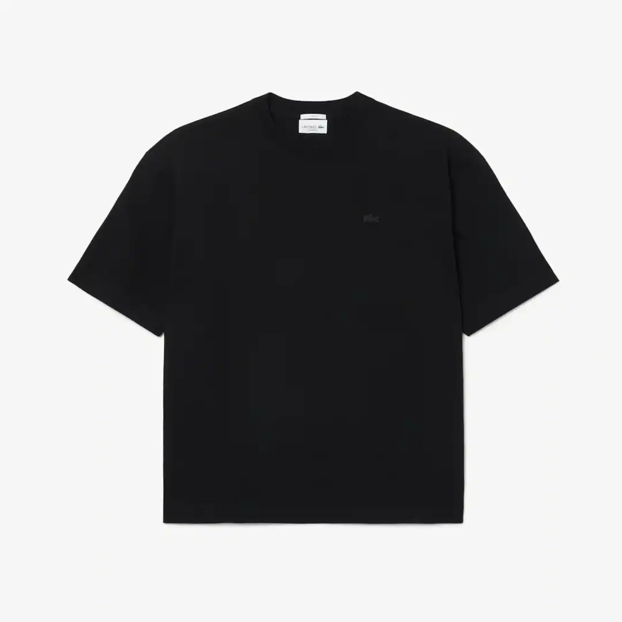 Lacoste Loose Fit Heavy Cotton Jersey T-shirt - Noir