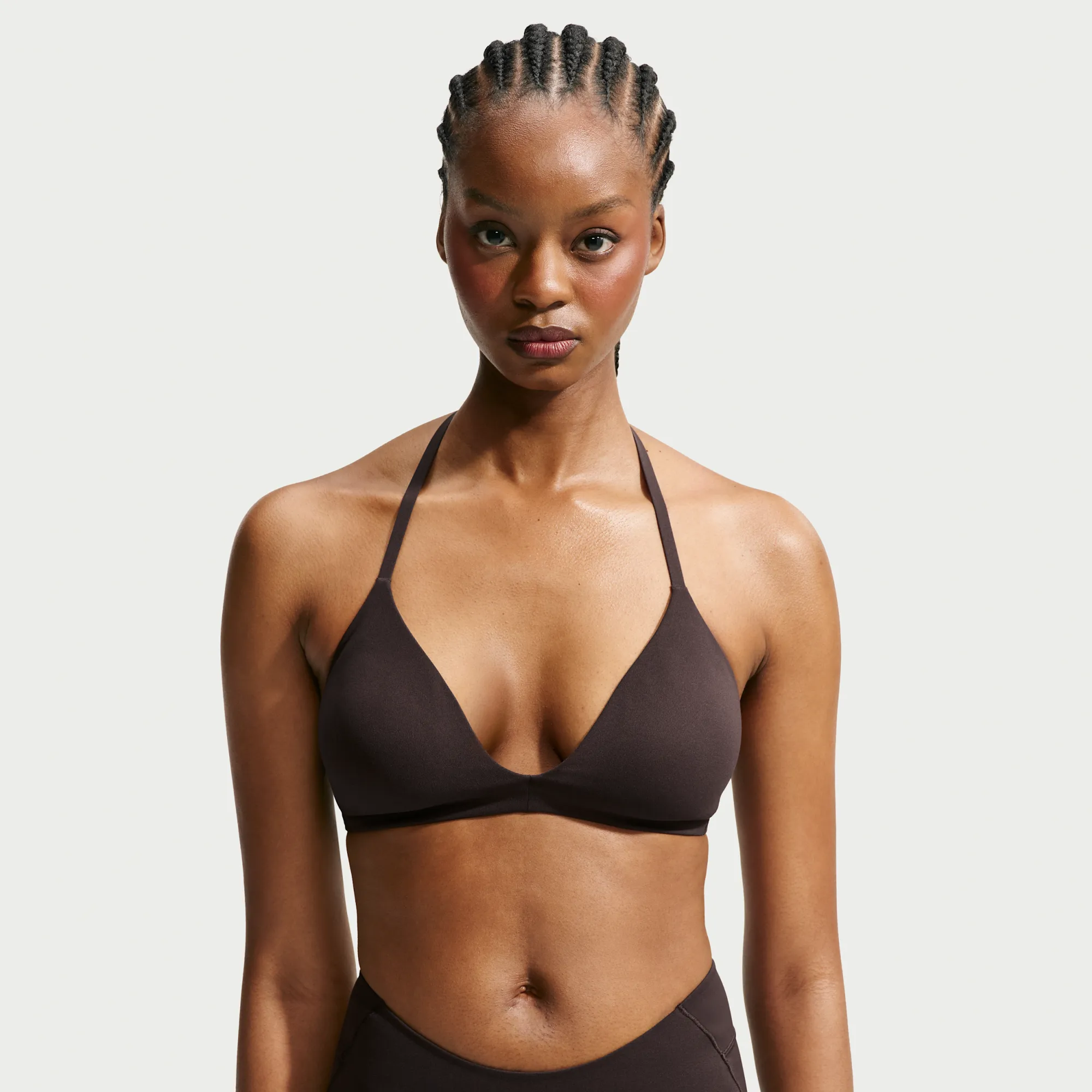NikeSKIMS Studio Stretch Women's Triangle Sports Bra - Brown