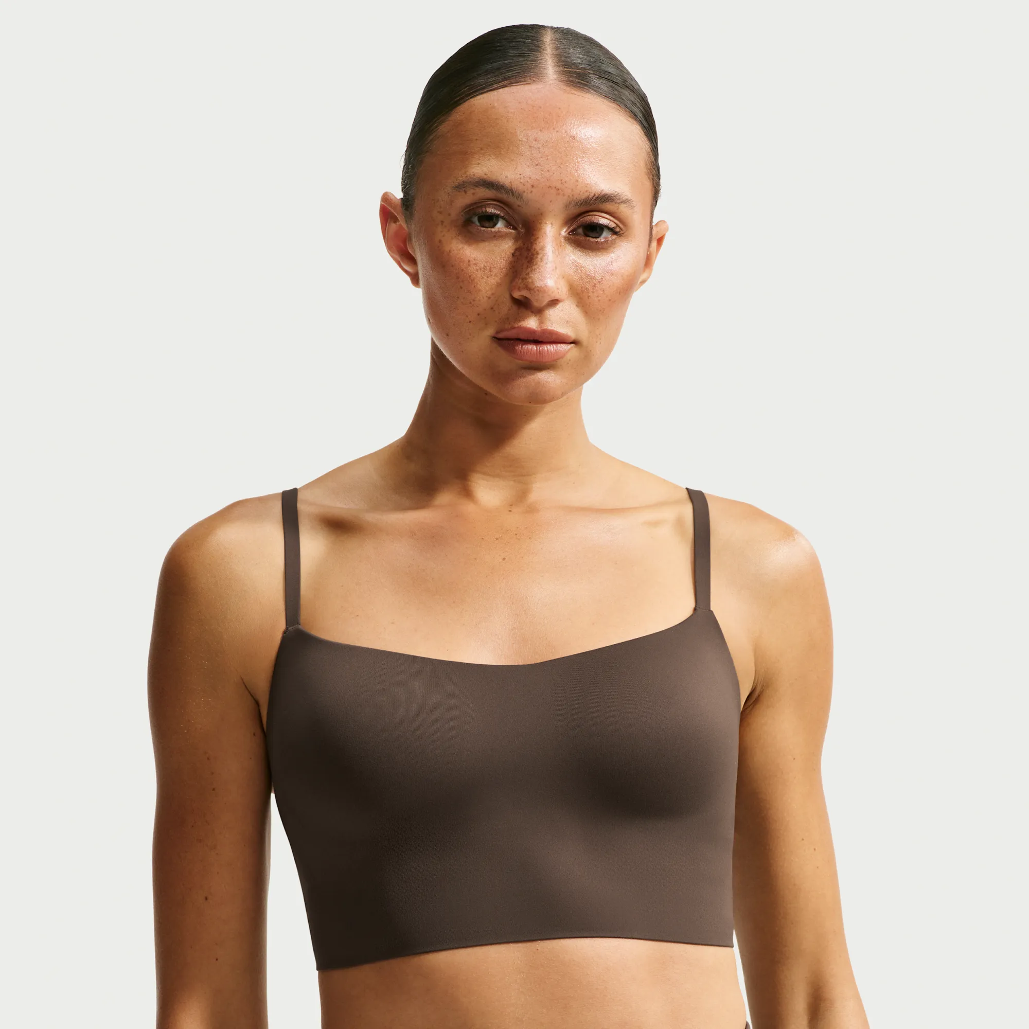 NikeSKIMS Matte Women's Cami Longline Bra - Brown