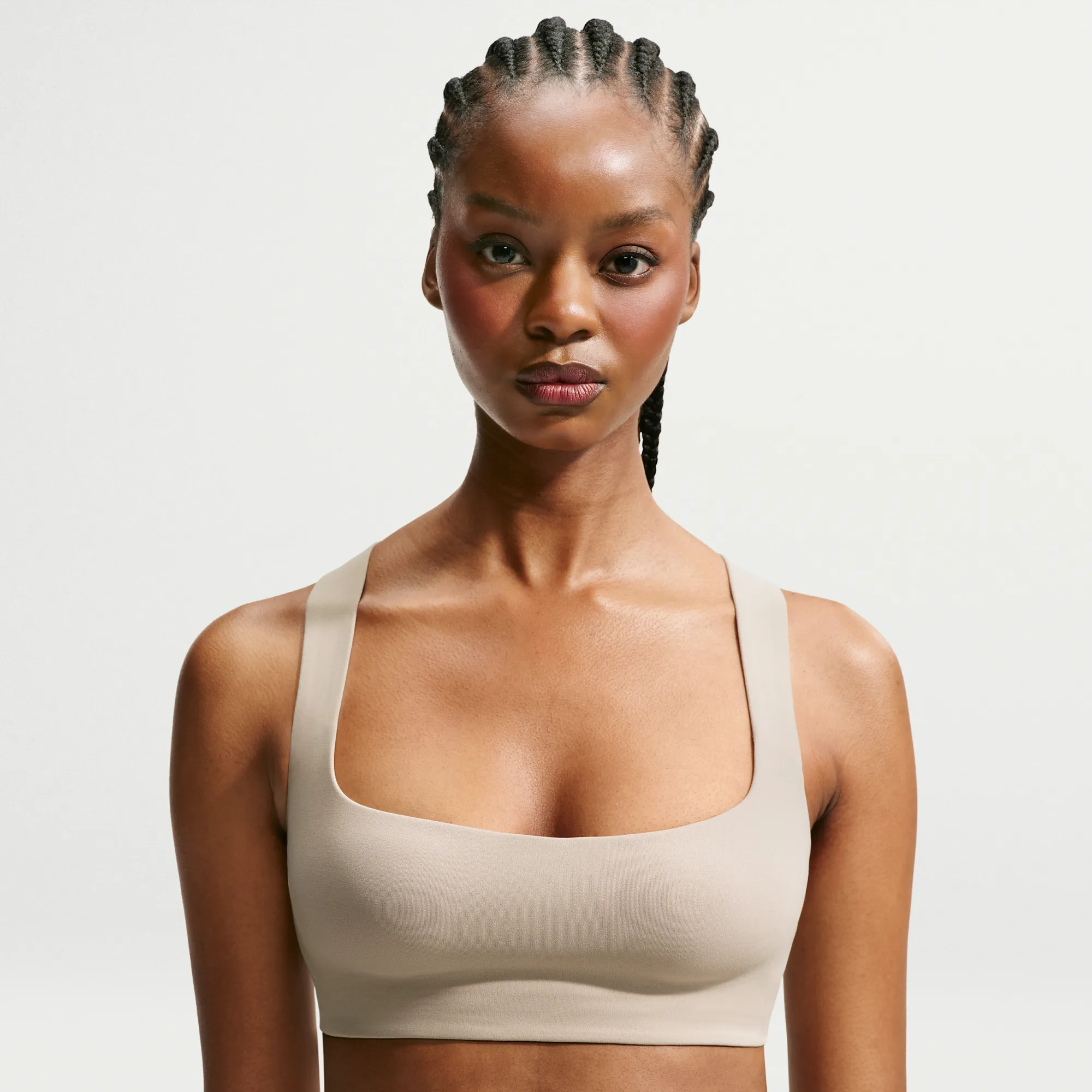 NikeSKIMS Studio Stretch Women's Square Neck Bra - White