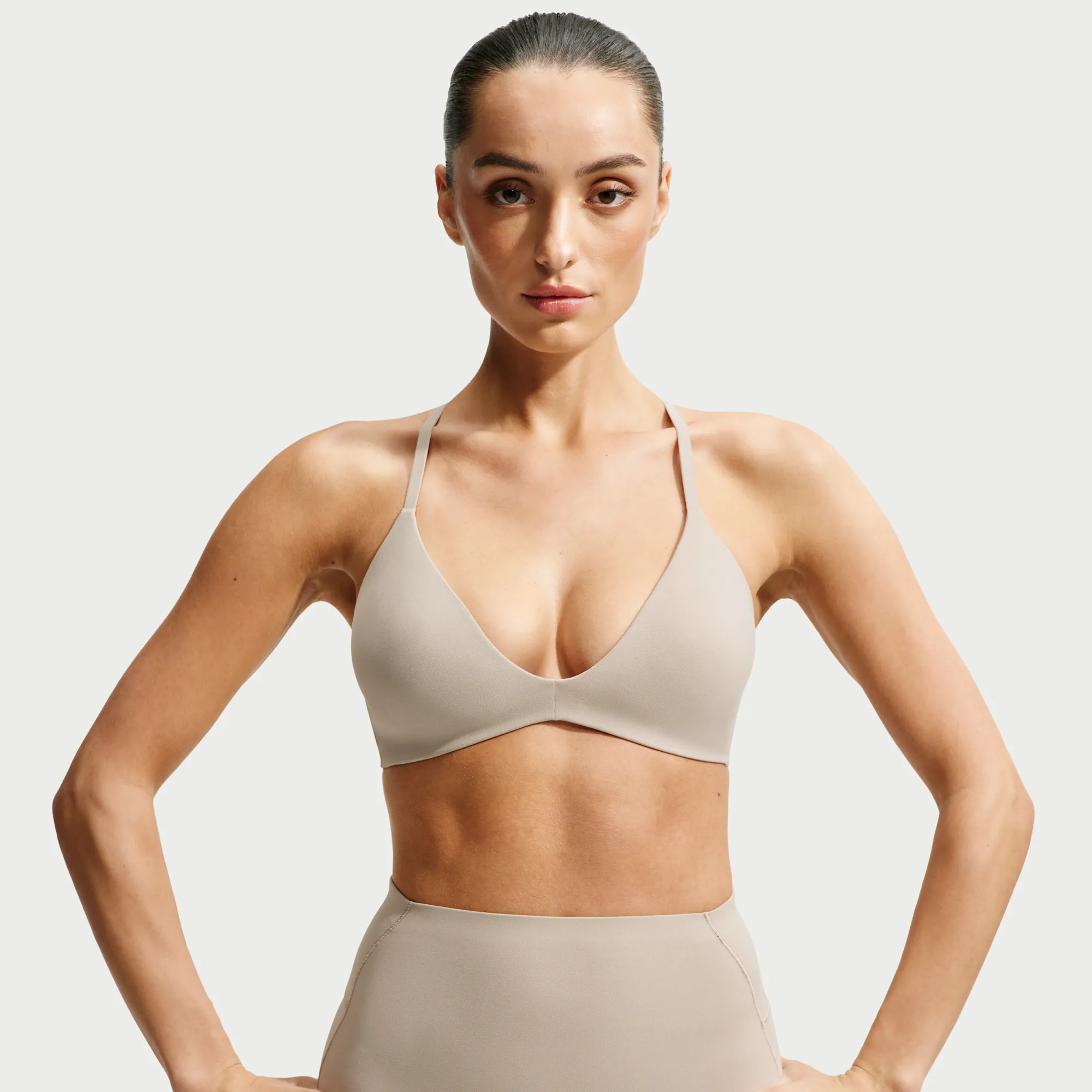 NikeSKIMS Studio Stretch Women's Triangle Sports Bra - White