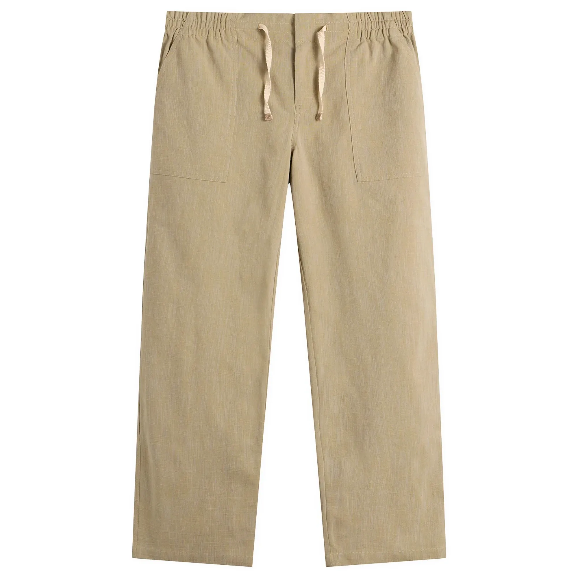 Drôle de Monsieur Men's Cotton Elasticated Waist Pants Kaki