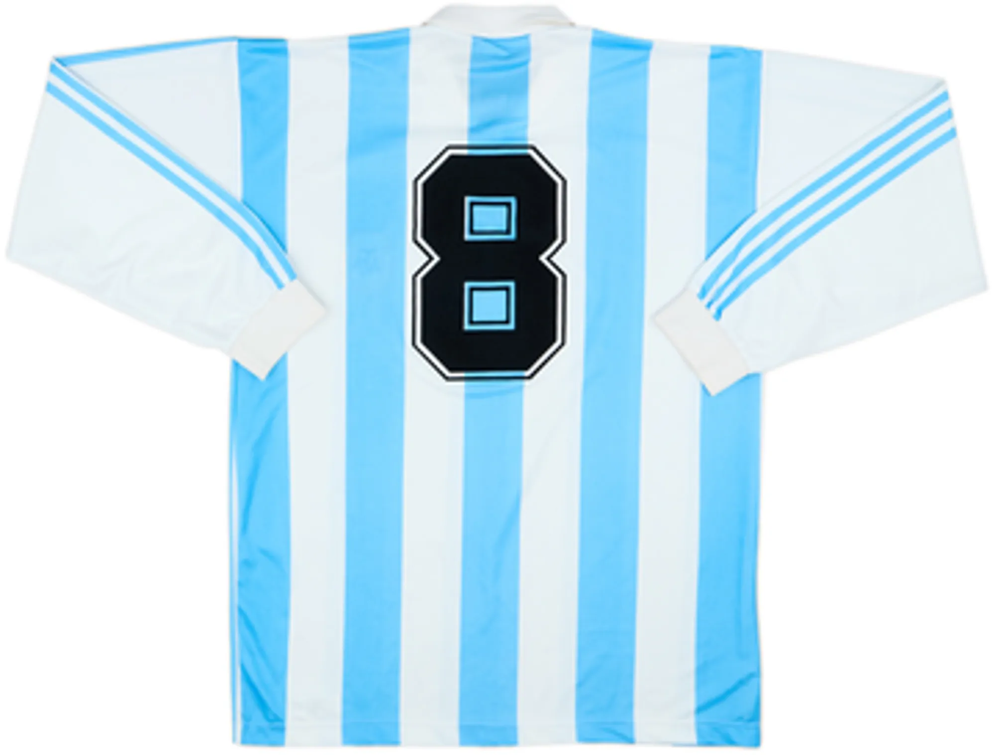 1994 Argentina Home L/S Shirt #8 - 8/10 - (L/XL)