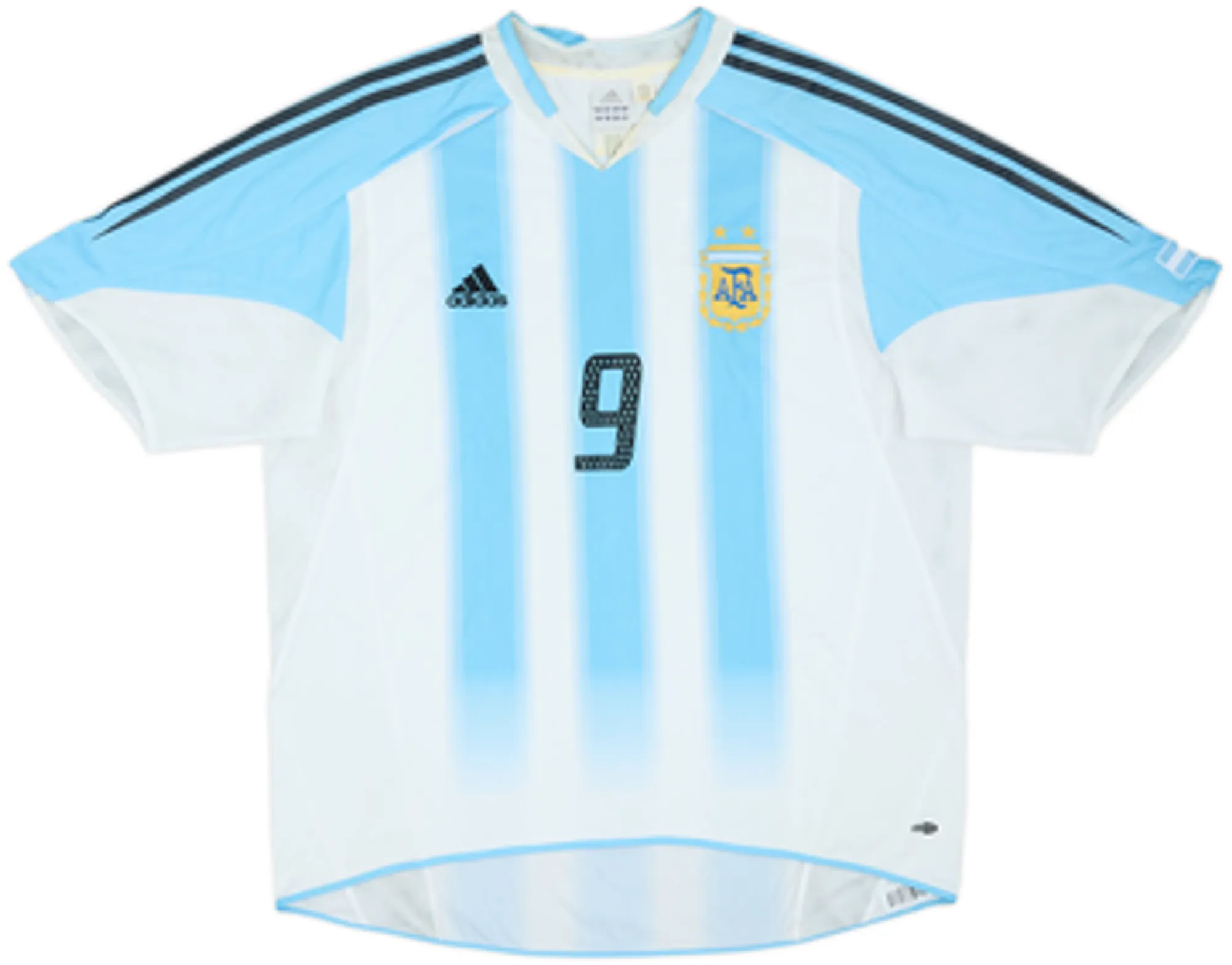 2004-05 Argentina Home Shirt Batistuta #9 - 6/10 - (XL)