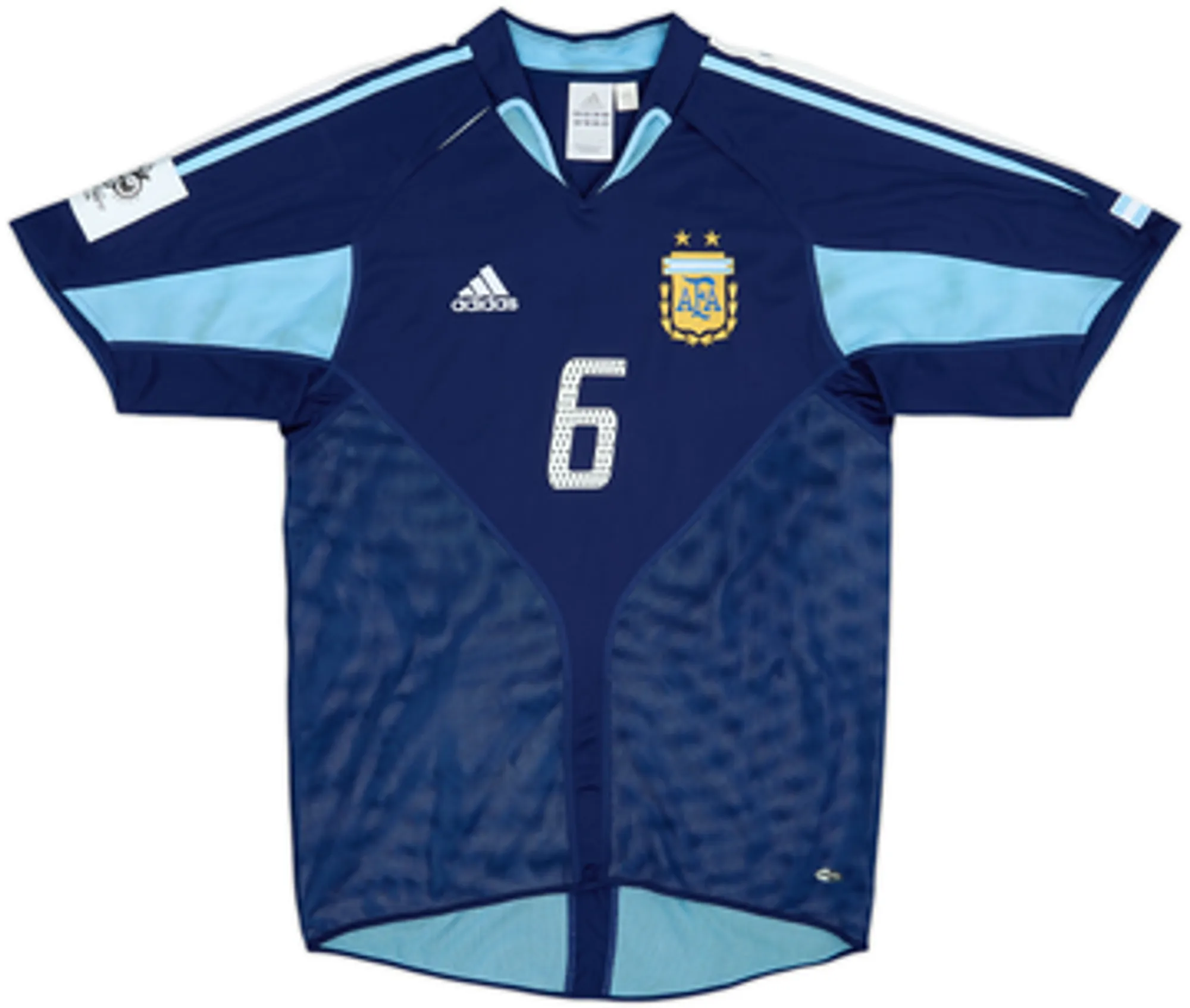 2004-05 Argentina Away Shirt Heinze #6 - 8/10 - (S)