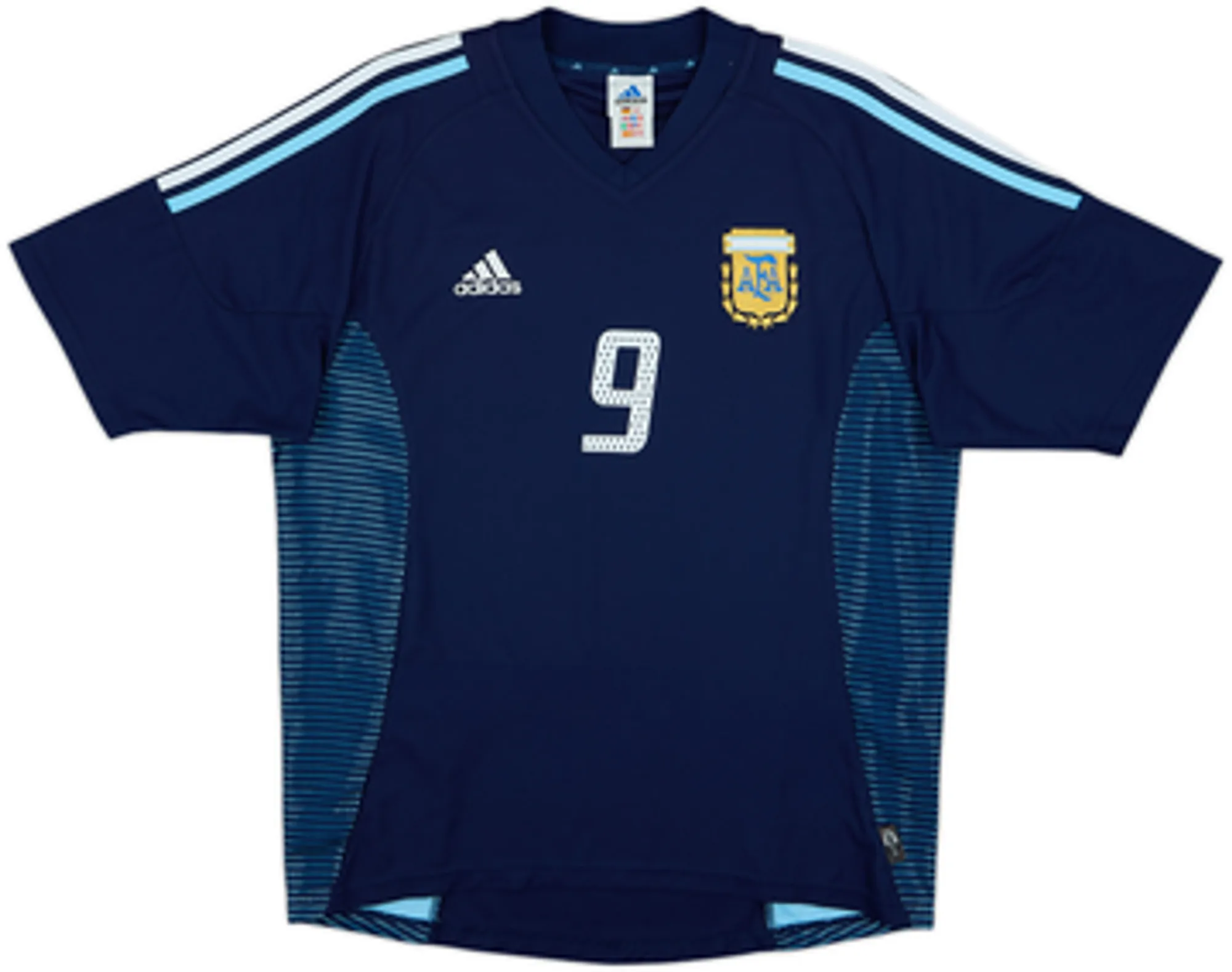 2002-04 Argentina Away Shirt Batistuta #9 - 9/10 - (M)