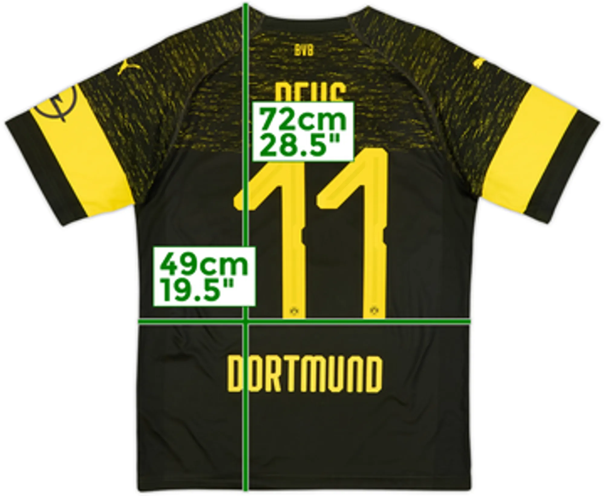 2018-19 Borussia Dortmund Away Shirt Reus #11 - 6/10 - (M)