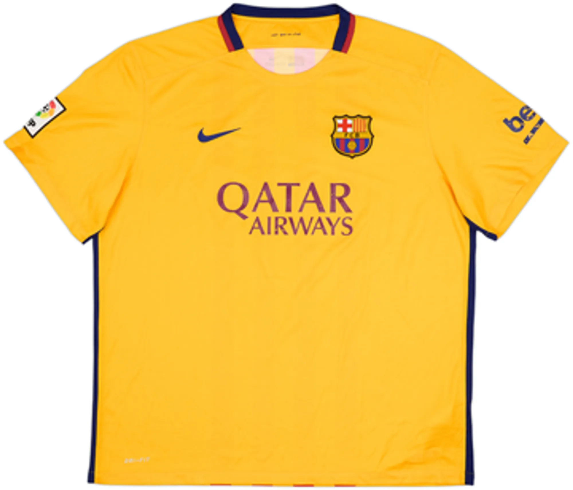 2015-16 Barcelona Away Shirt Suarez #9 - 4/10 - (XXL)