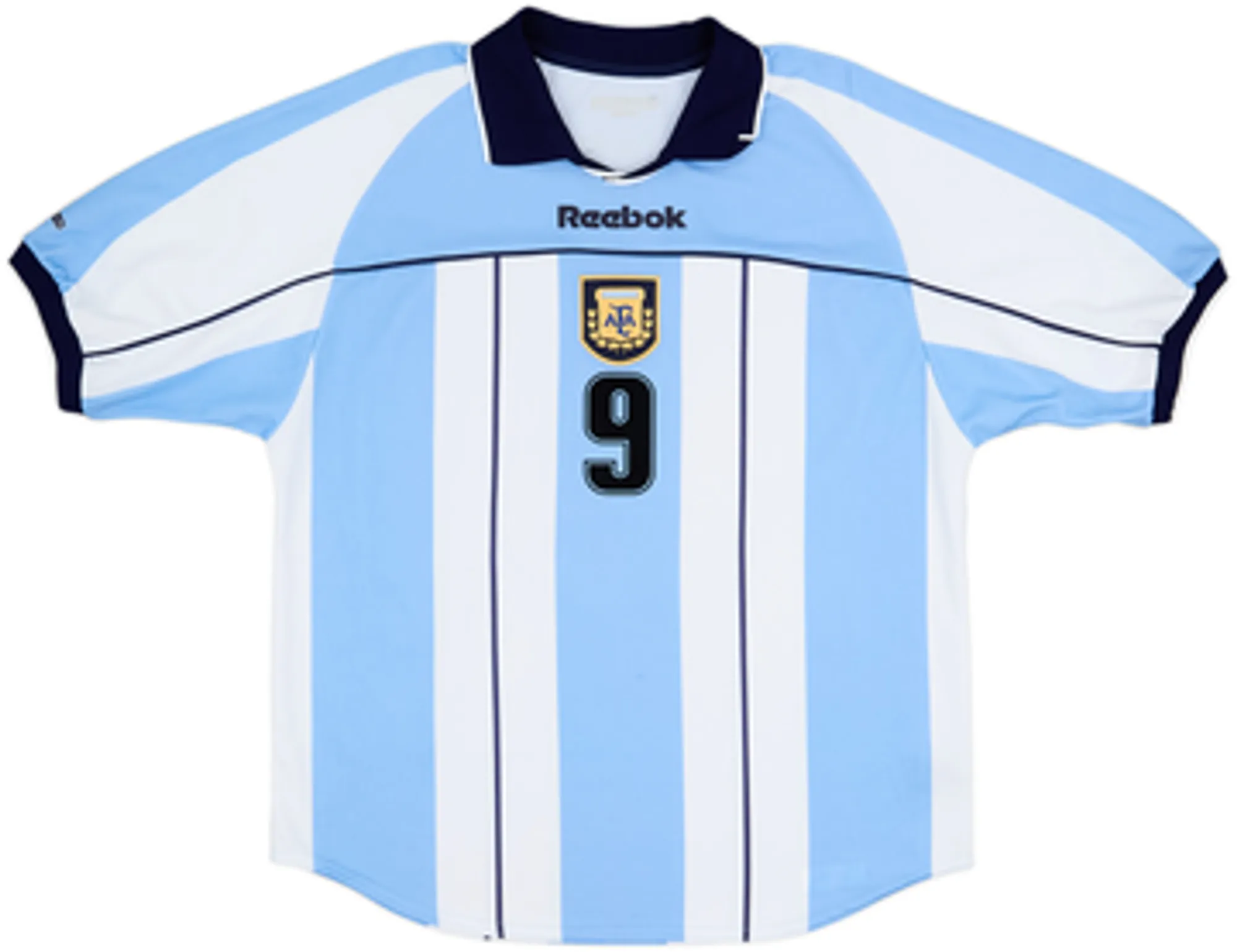 2000-01 Argentina Home Shirt Batistuta #9 - 8/10 - (L)