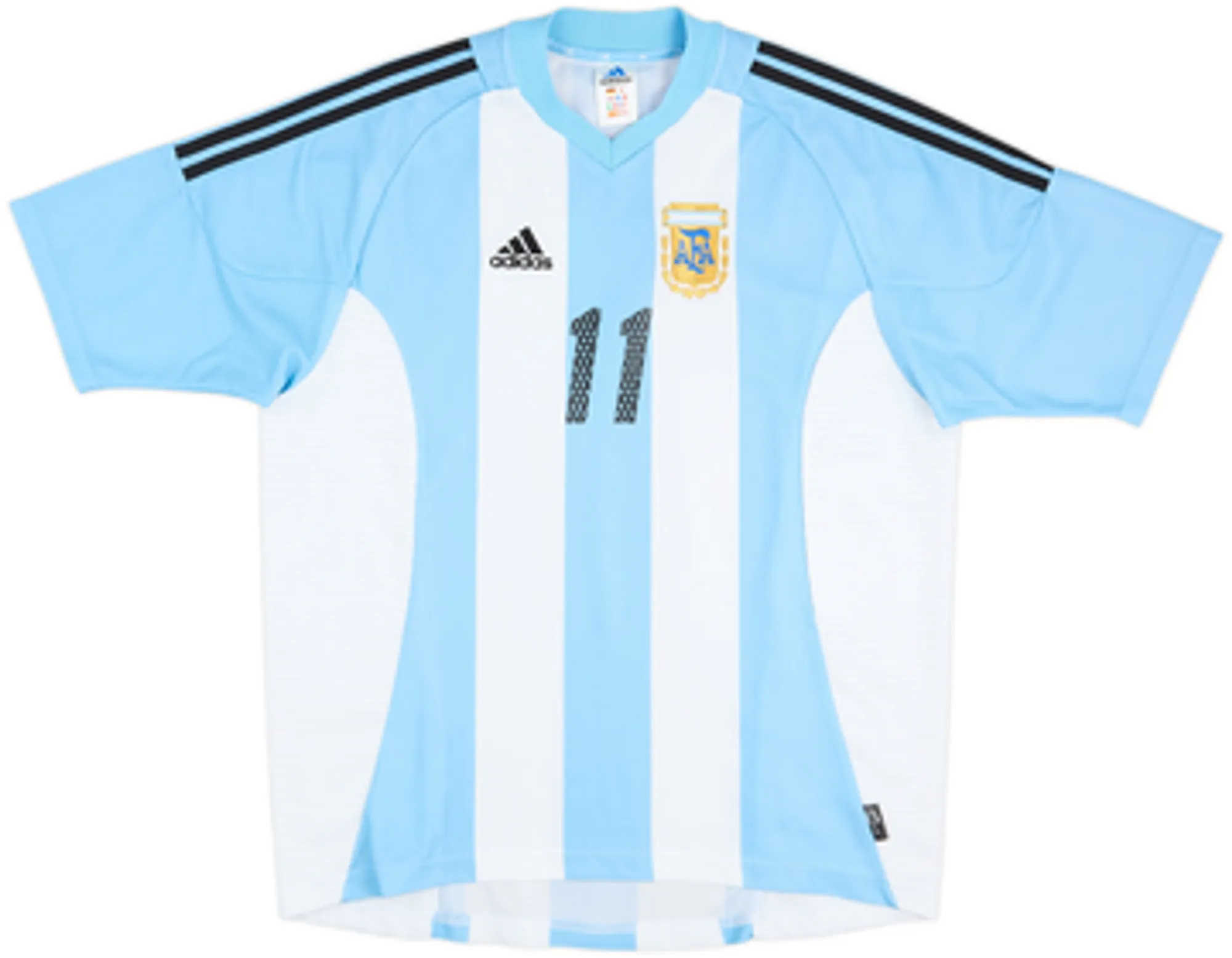 2002-04 Argentina Home Shirt Veron #11 - 5/10 - (L)