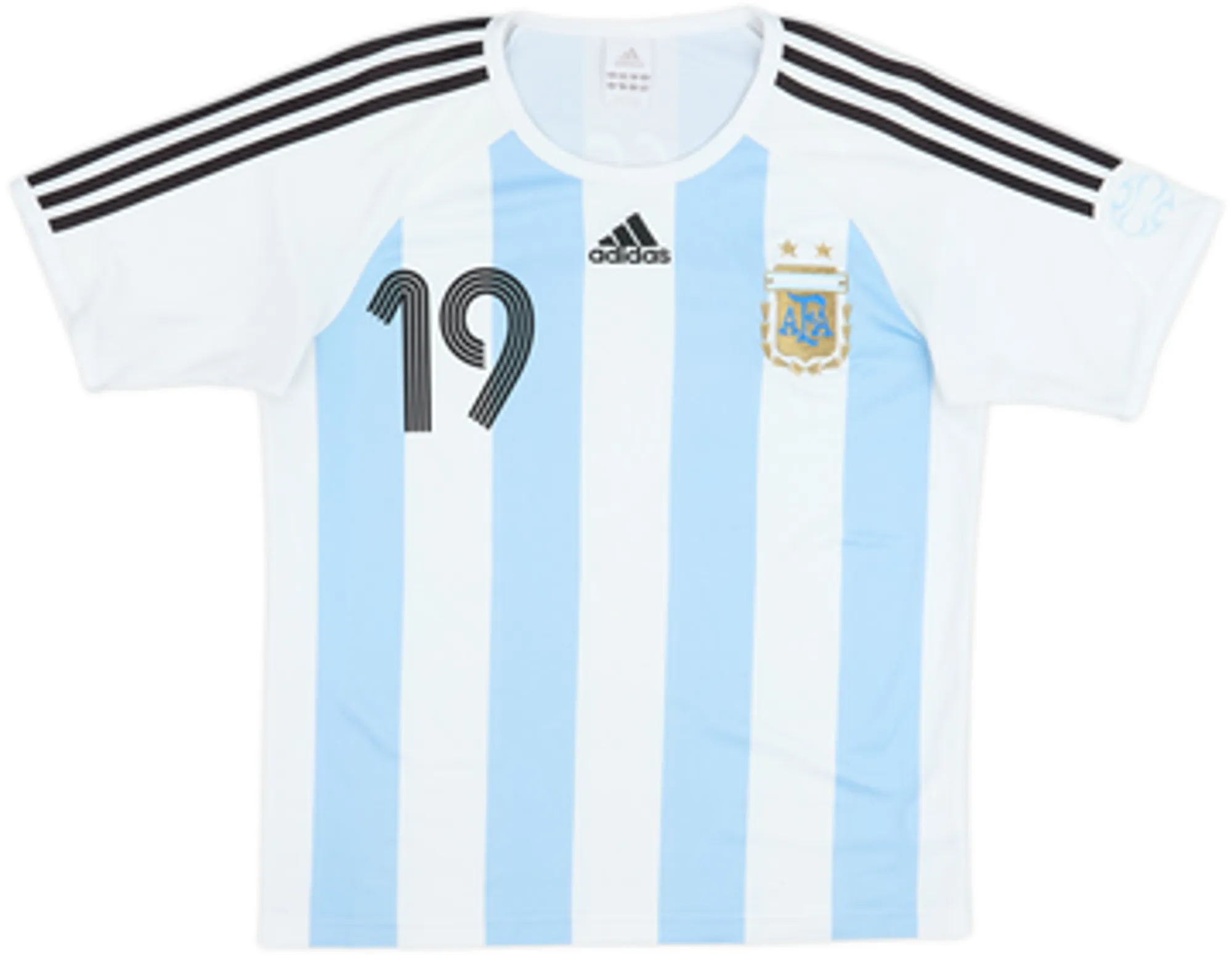 2005-07 Argentina Basic Home Shirt Messi #19 - 7/10 - (S)