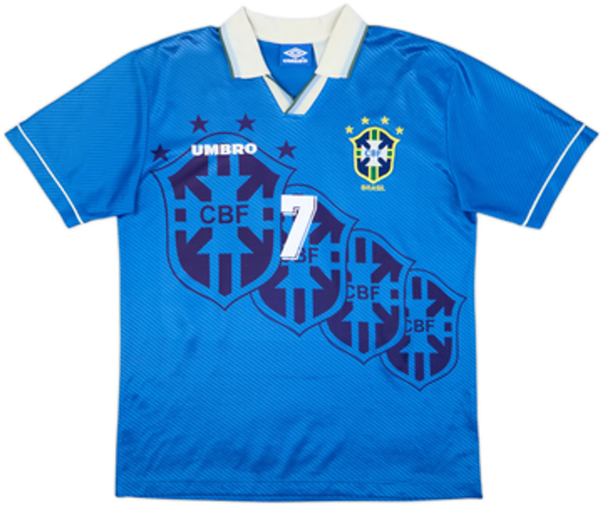 1994-97 Brazil Away Shirt Bebeto #7 - 6/10 - (L)