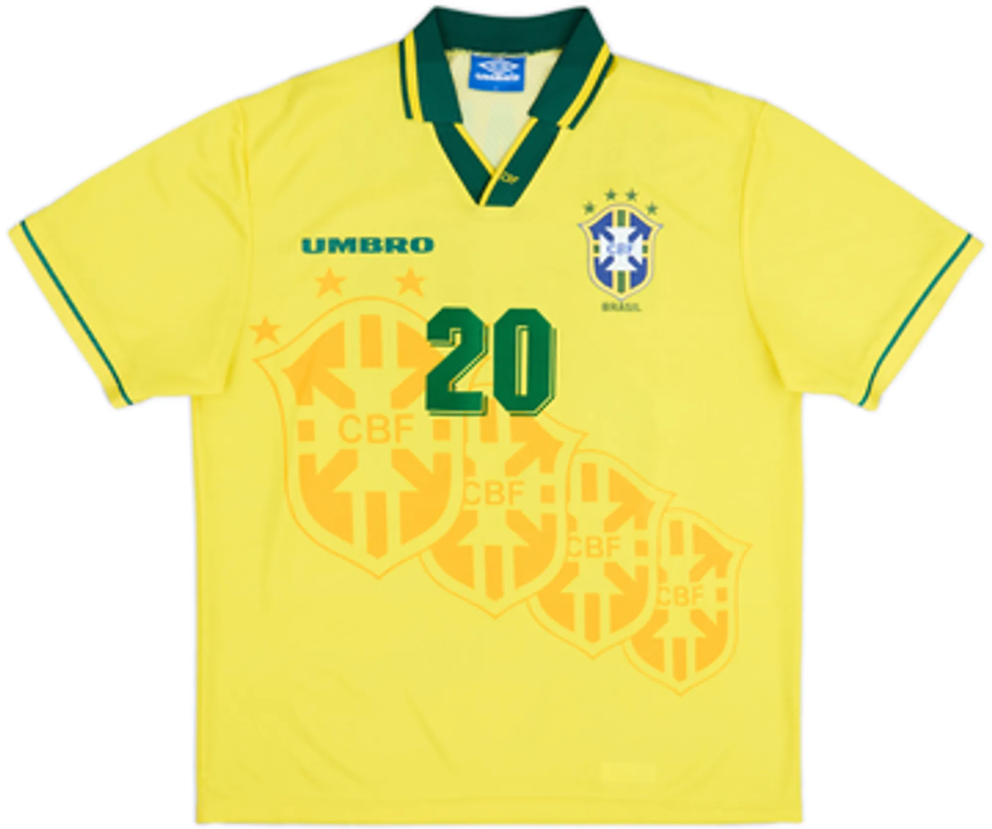 1994 Brazil Home Shirt Ronaldo #20 - 5/10 - (L)