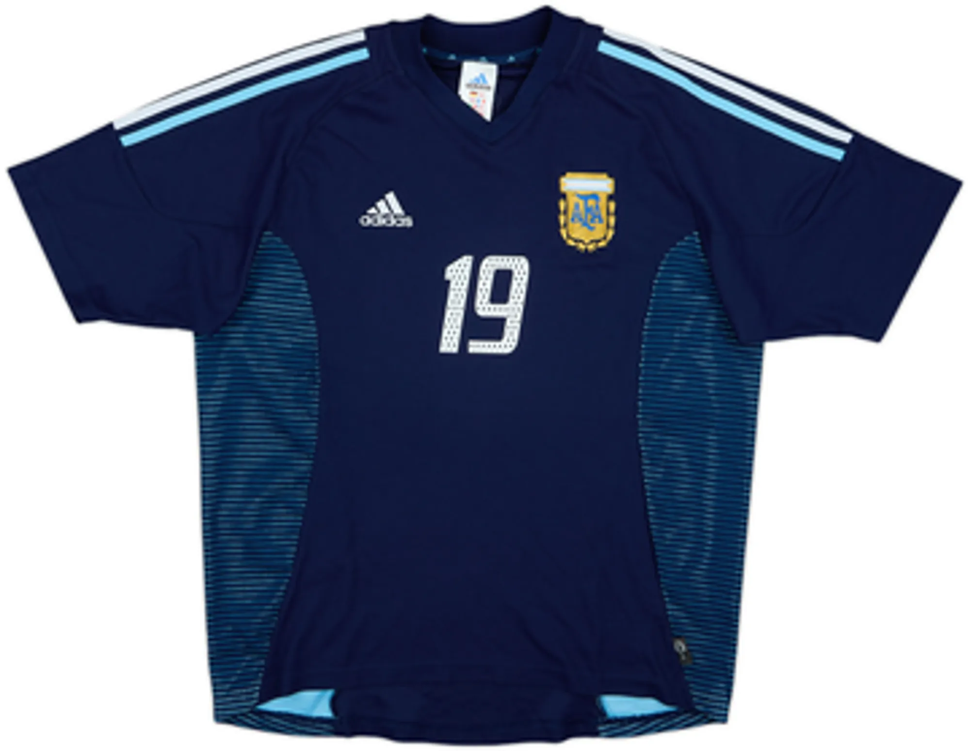 2002-04 Argentina Away Shirt Crespo #19 - 10/10 - (L)