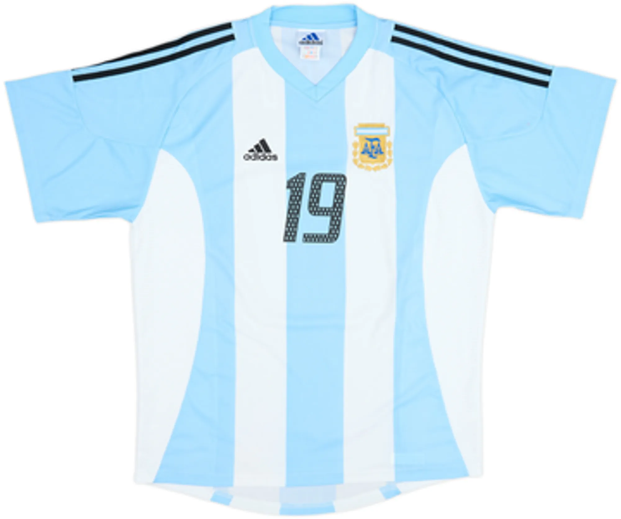 2002-04 Argentina Home Shirt Crespo #19 - 8/10 - (L)
