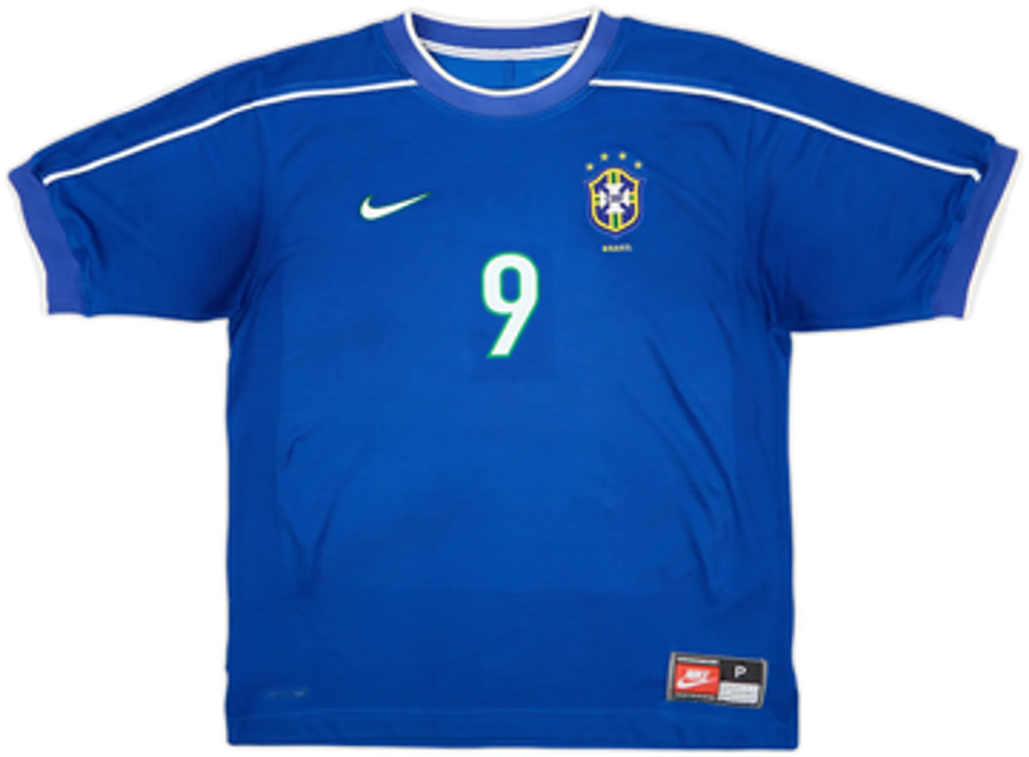 1998-00 Brazil Away Shirt Ronaldo #9 - 7/10 - (S)