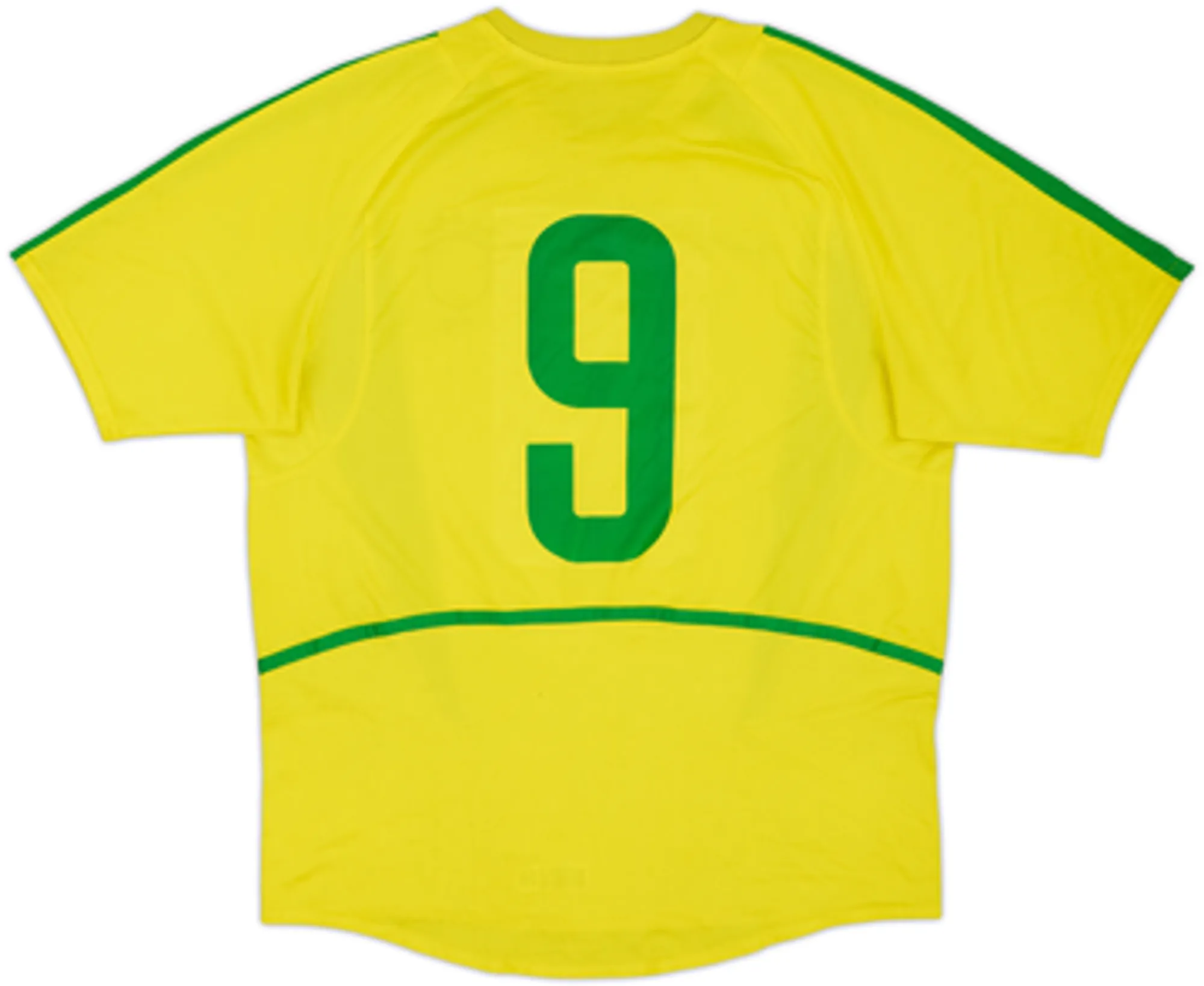 2002-04 Brazil Home Shirt #9 - 5/10 - (M)