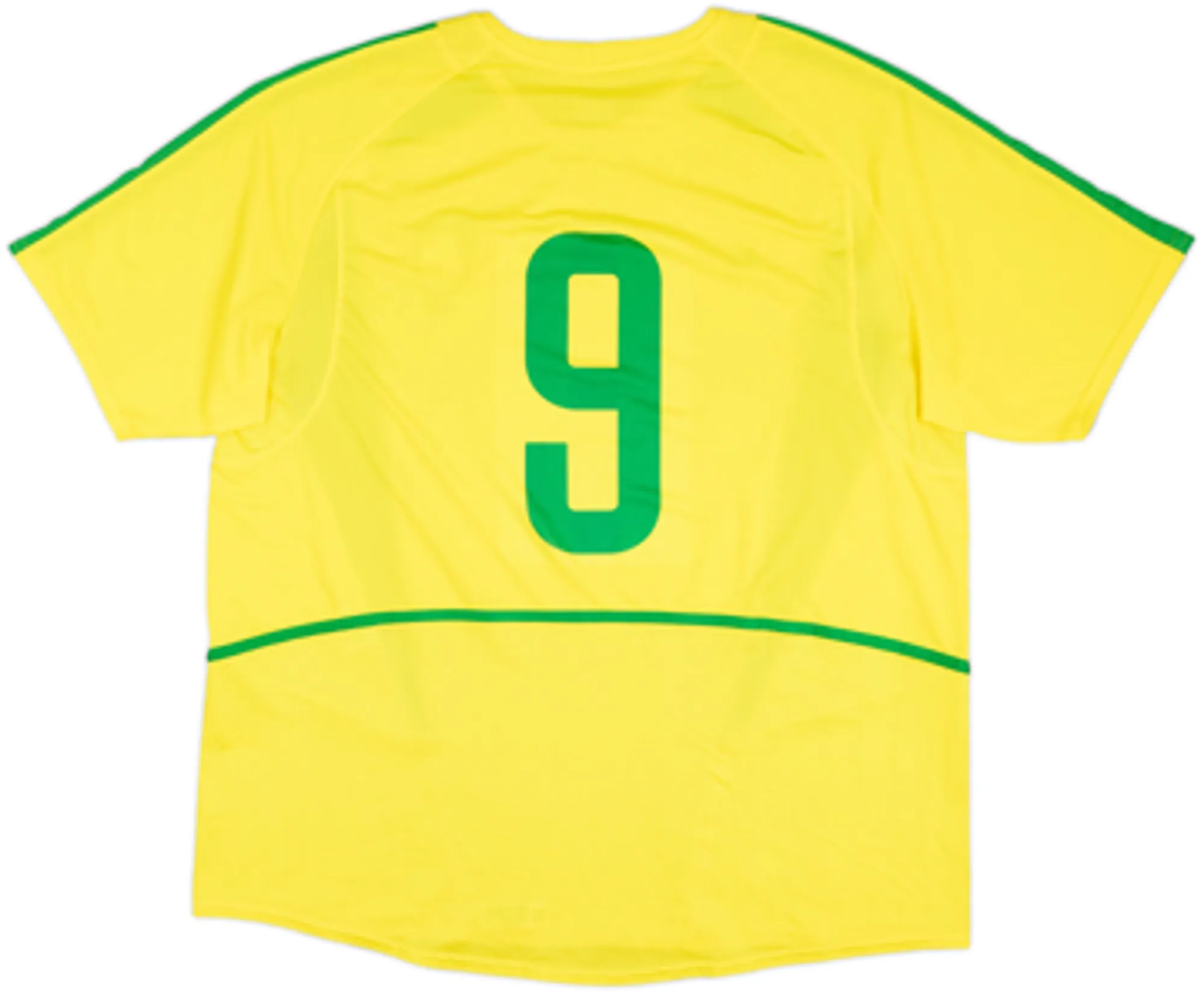 2002-04 Brazil Home Shirt #9 - 7/10 - (XL)