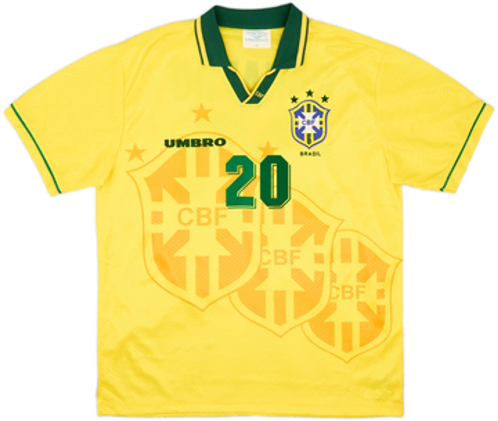 1994 Brazil Home Shirt Ronaldo #20 - 9/10 - (L)