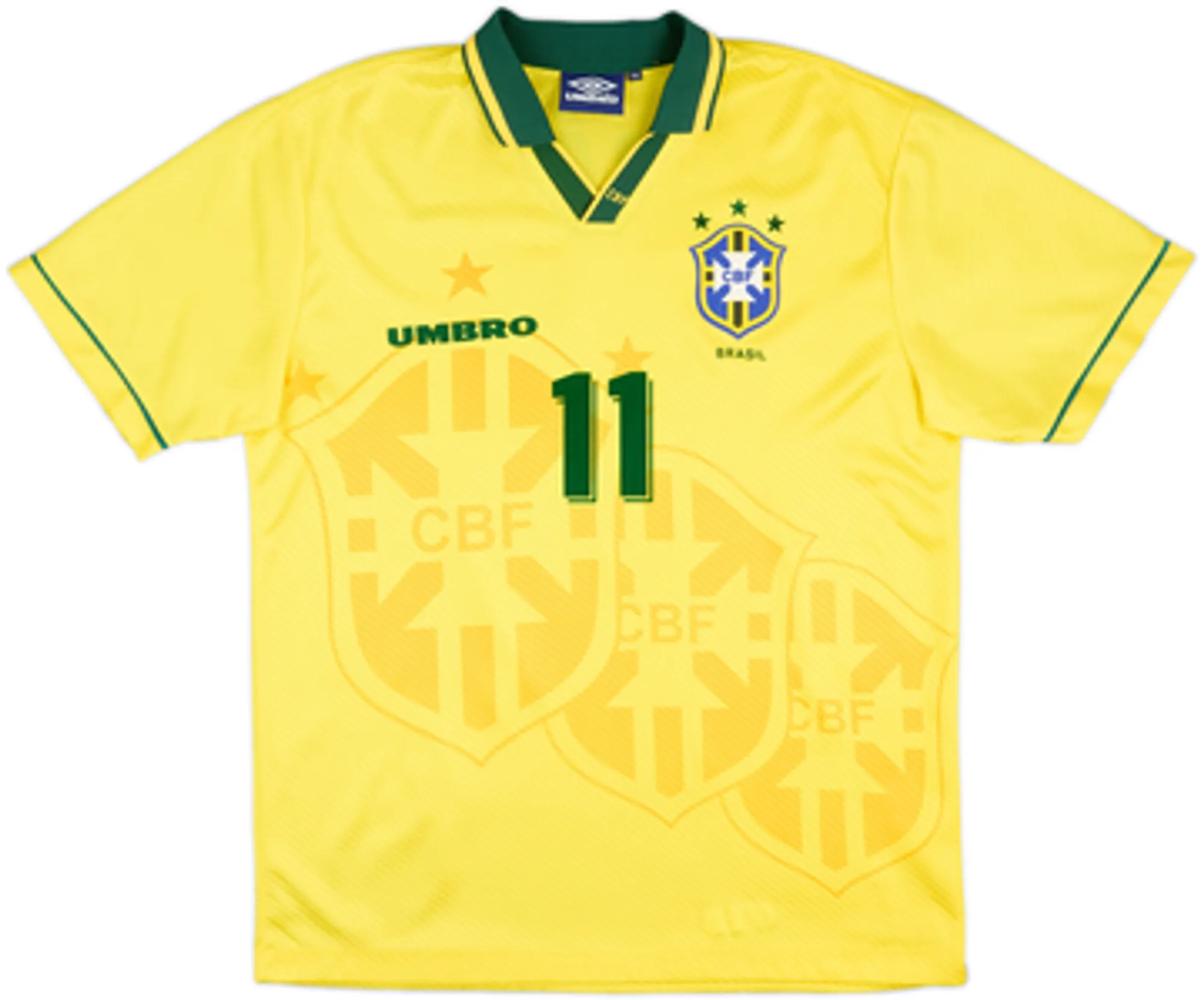 1994 Brazil Home Shirt Romario #11 - 9/10 - (XL)