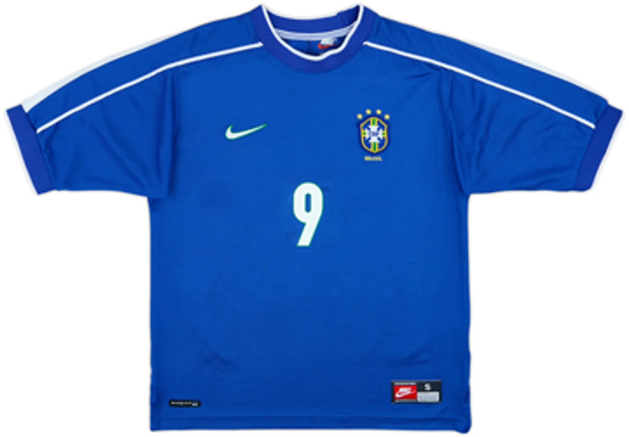 1998-00 Brazil Away Shirt Ronaldo #9 - 9/10 - (L)