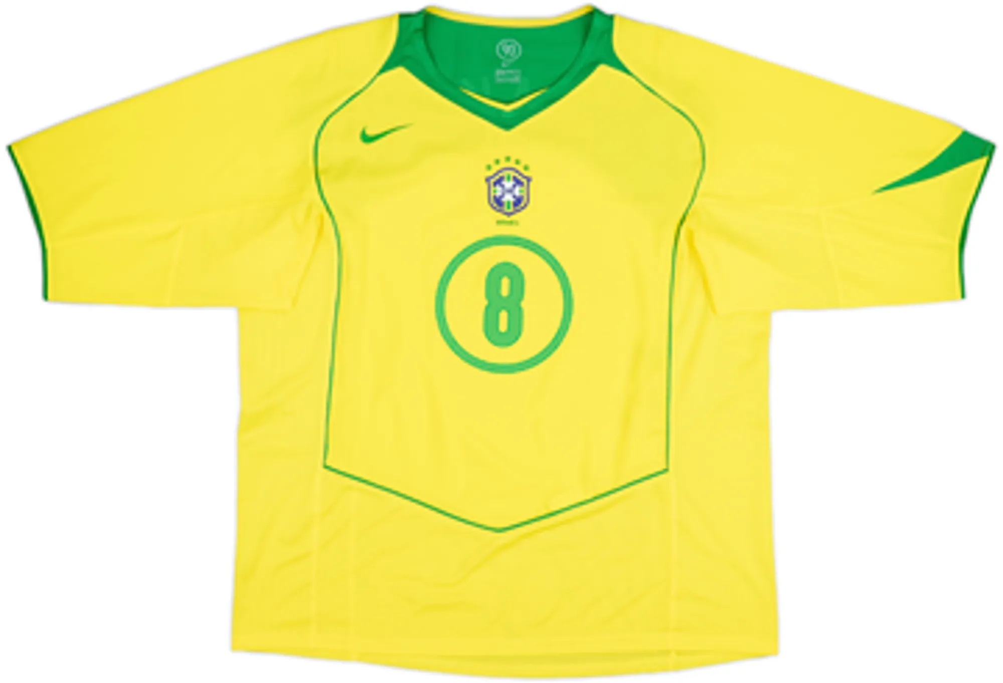 2004-06 Brazil Home Shirt Kaka #8 - 9/10 - (XXL)