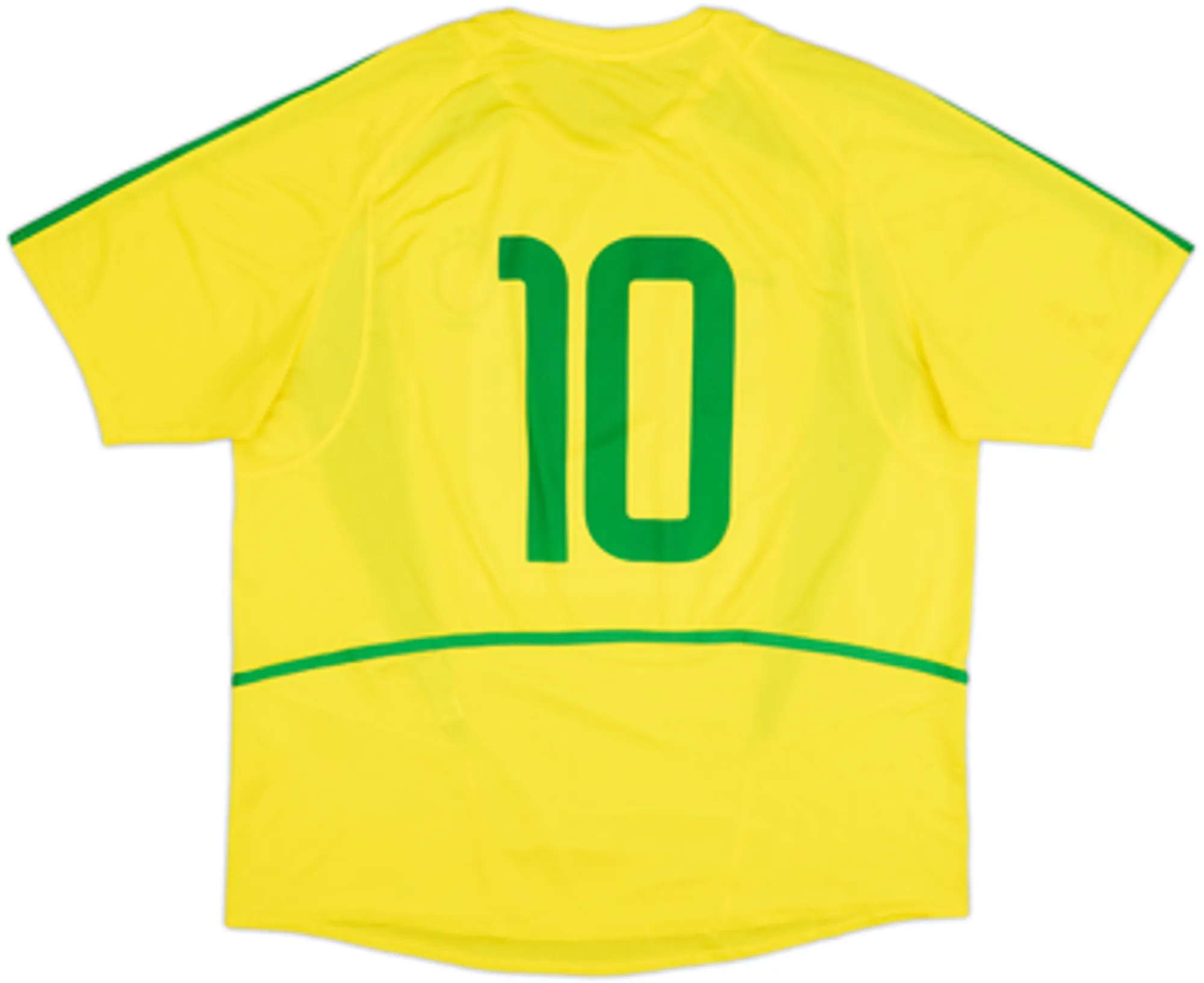 2002-04 Brazil Home Shirt #10 - 6/10 - (XL)