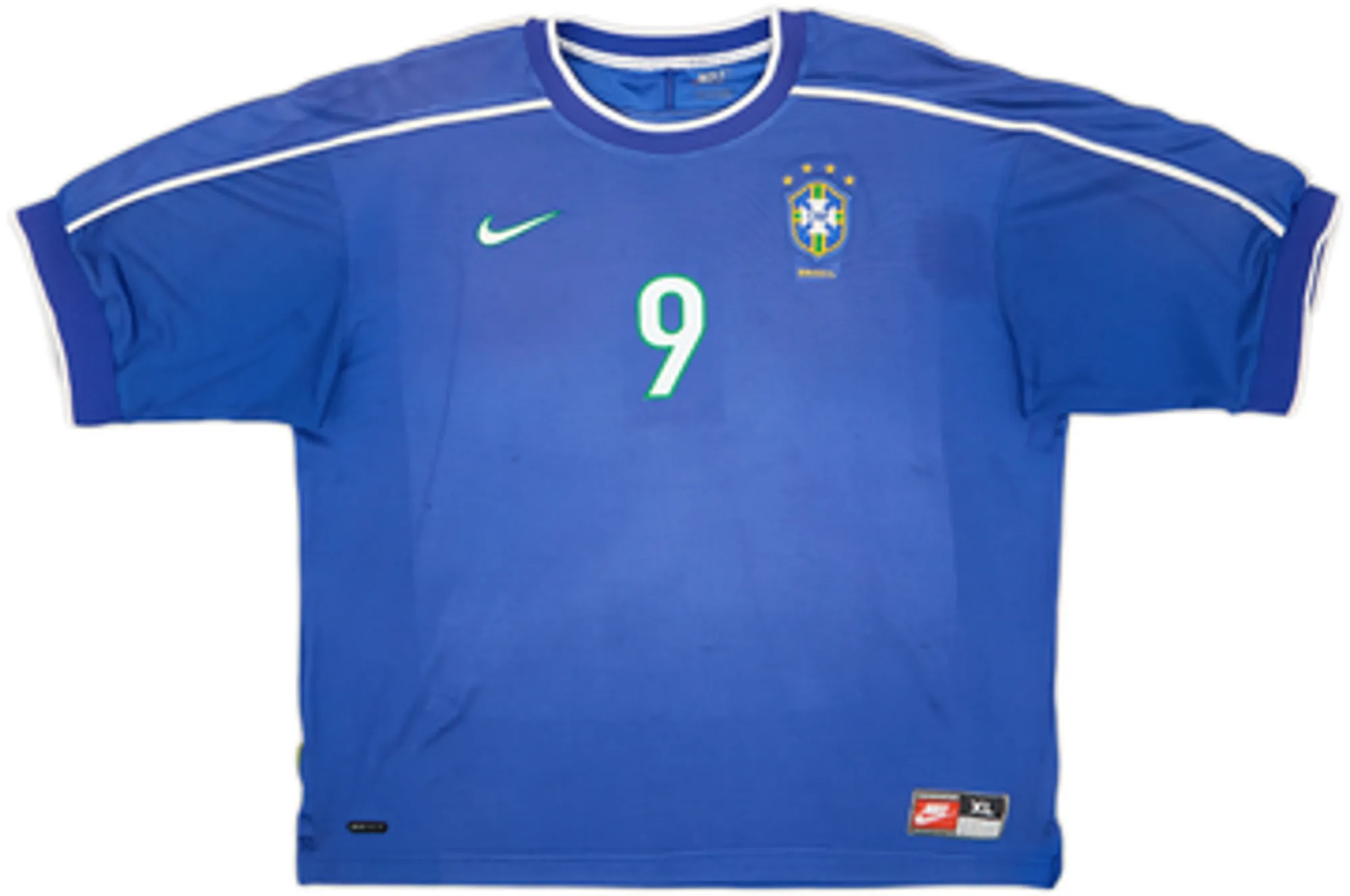 1998-00 Brazil Away Shirt Ronaldo #9 - 5/10 - (XL)