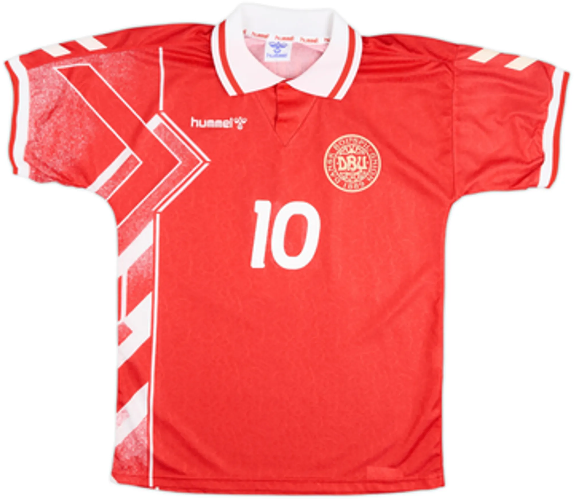 1994-95 Denmark Home Shirt M. Laudrup #10 - 8/10 - (L)