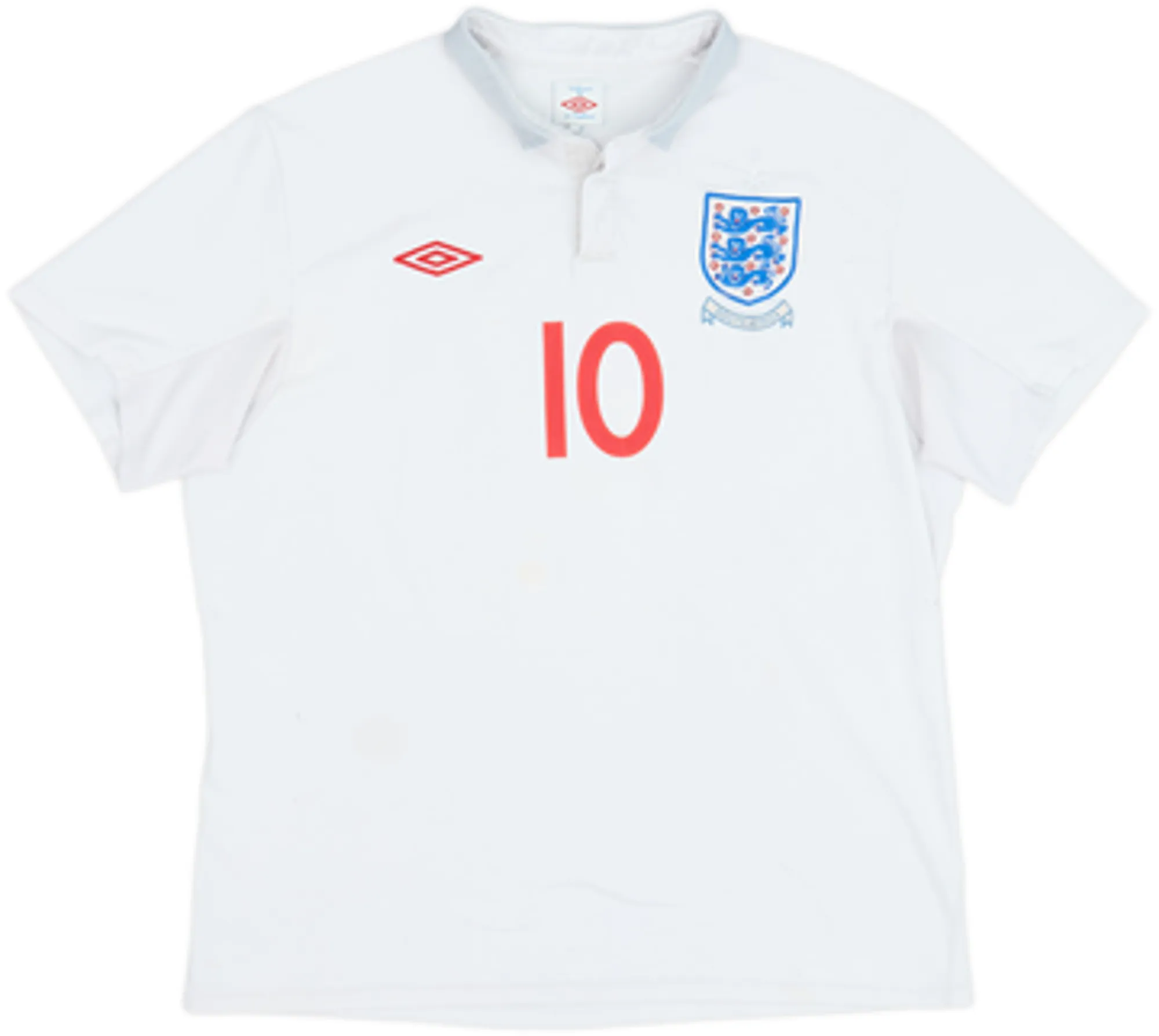 2009-10 England 'South Africa' Home Shirt Rooney #10 - 4/10 - (XL)