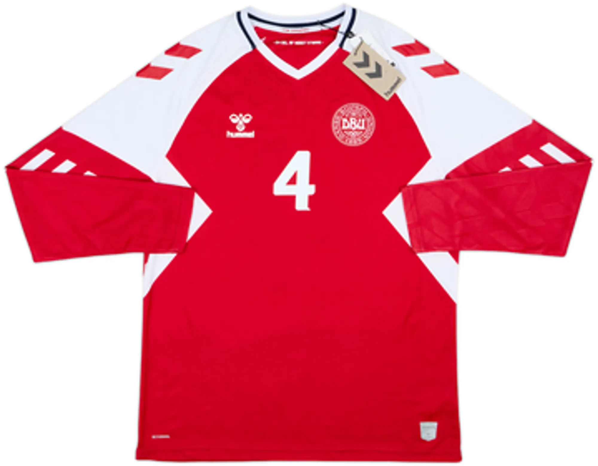 2023-24 Denmark Home L/S Shirt Kjaer #4 (XL)