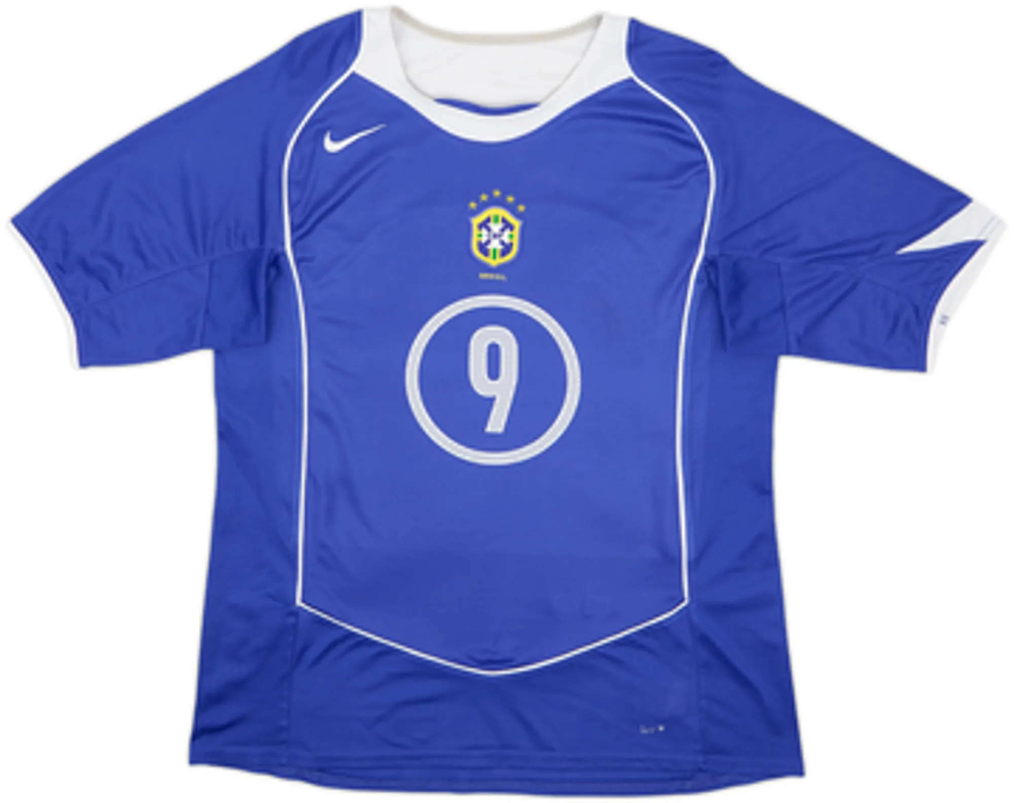 2004-06 Brazil Away Shirt Ronaldo #9 - 8/10 - (L)