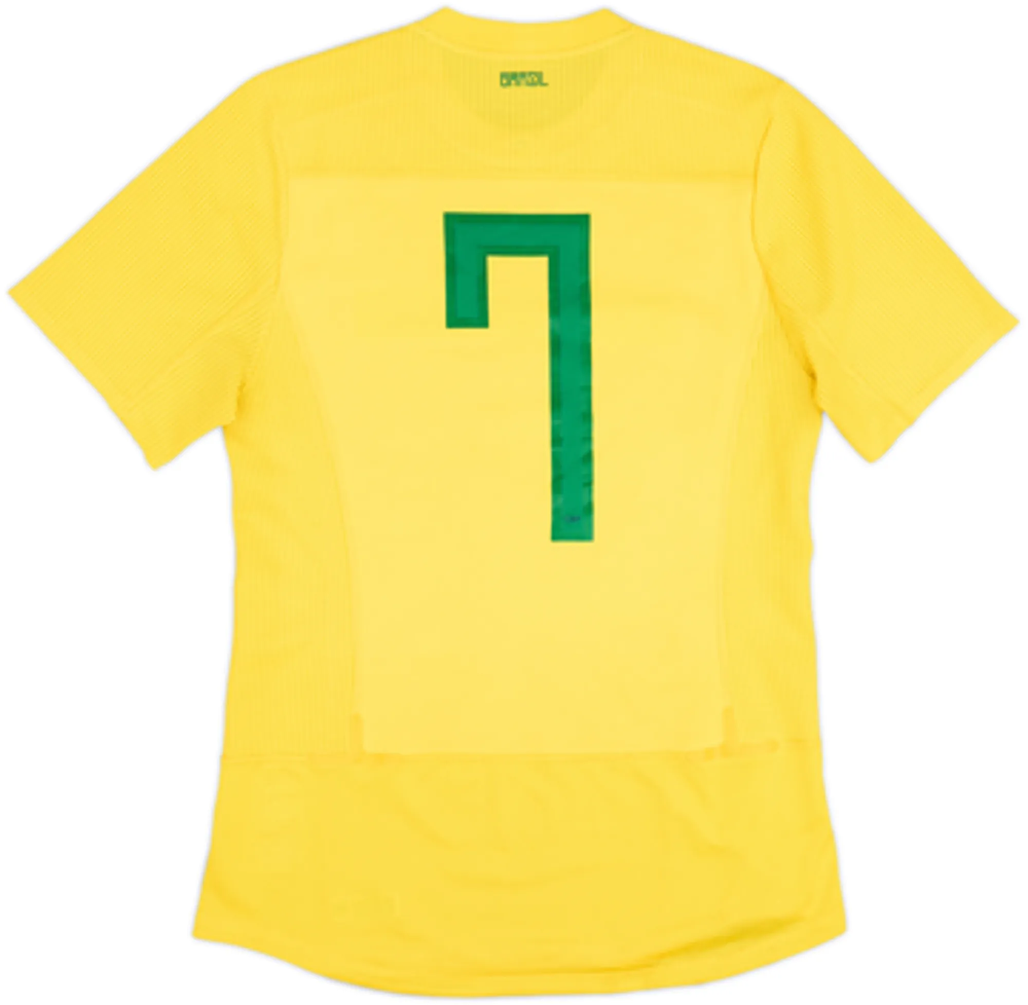 2011 Brazil Authentic Home Shirt #7 - 5/10 - (L)