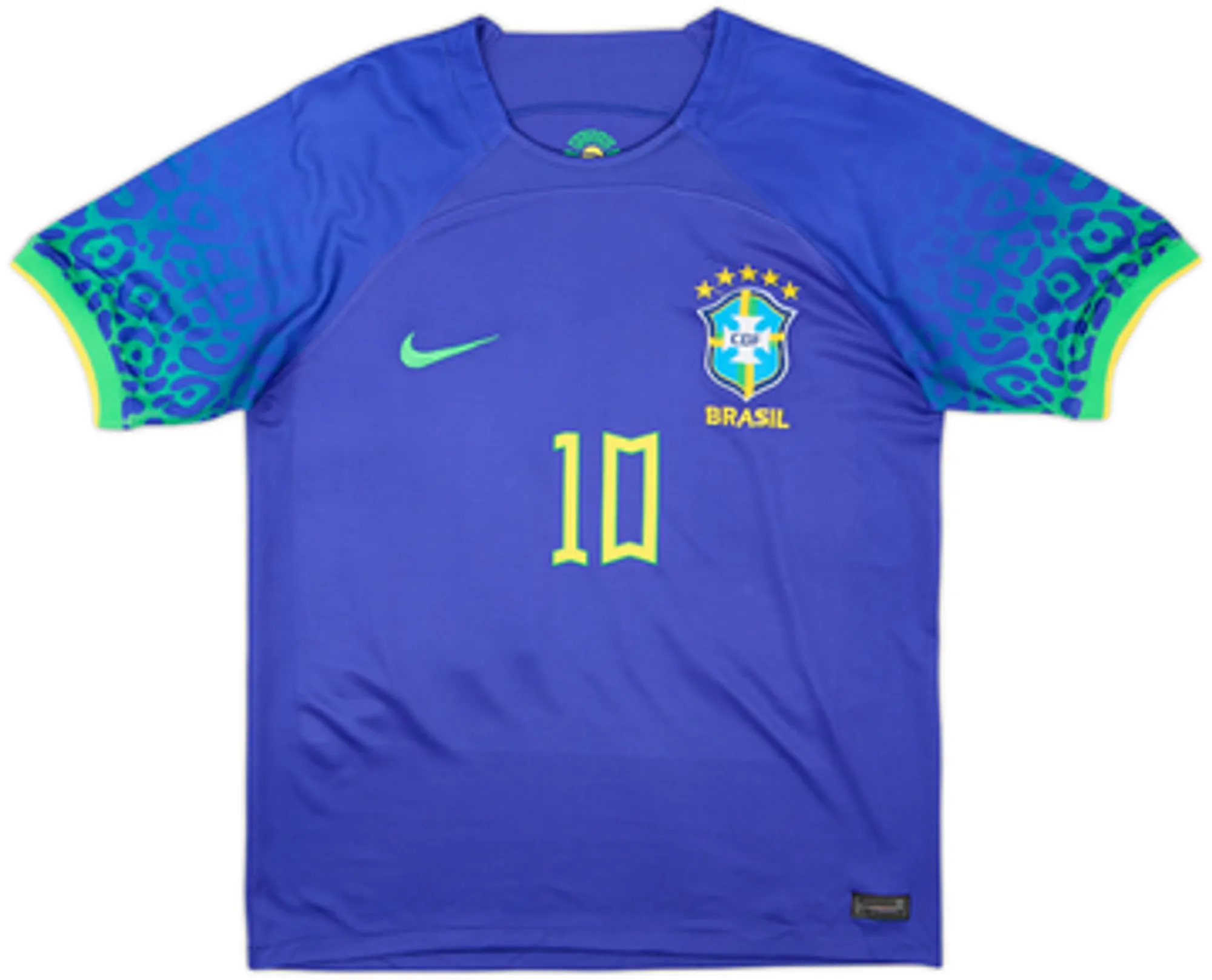2022-23 Brazil Away Shirt Neymar Jr #10 - 8/10 - (M)