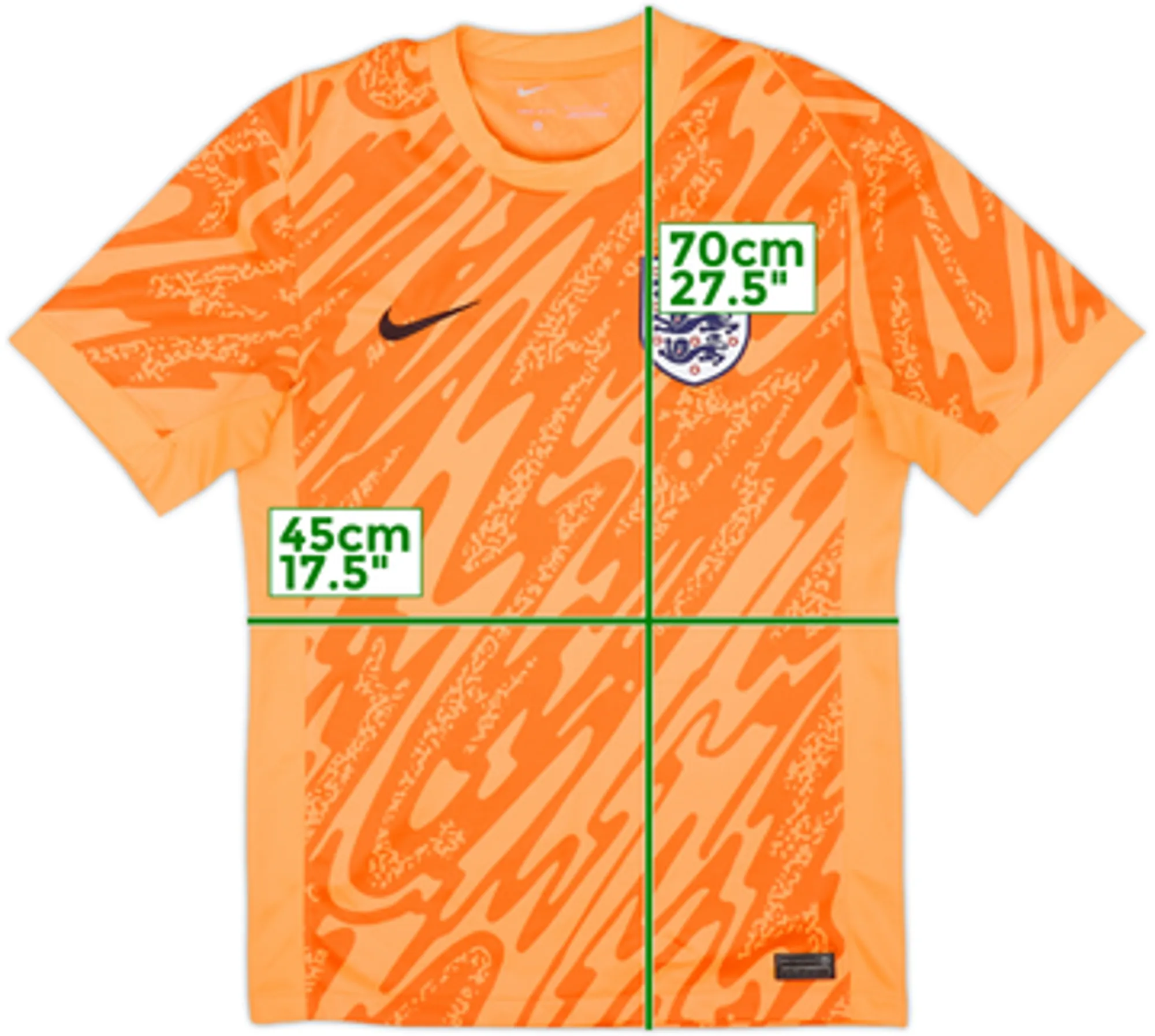 2024-25 England GK S/S Shirt - 8/10 - (S)