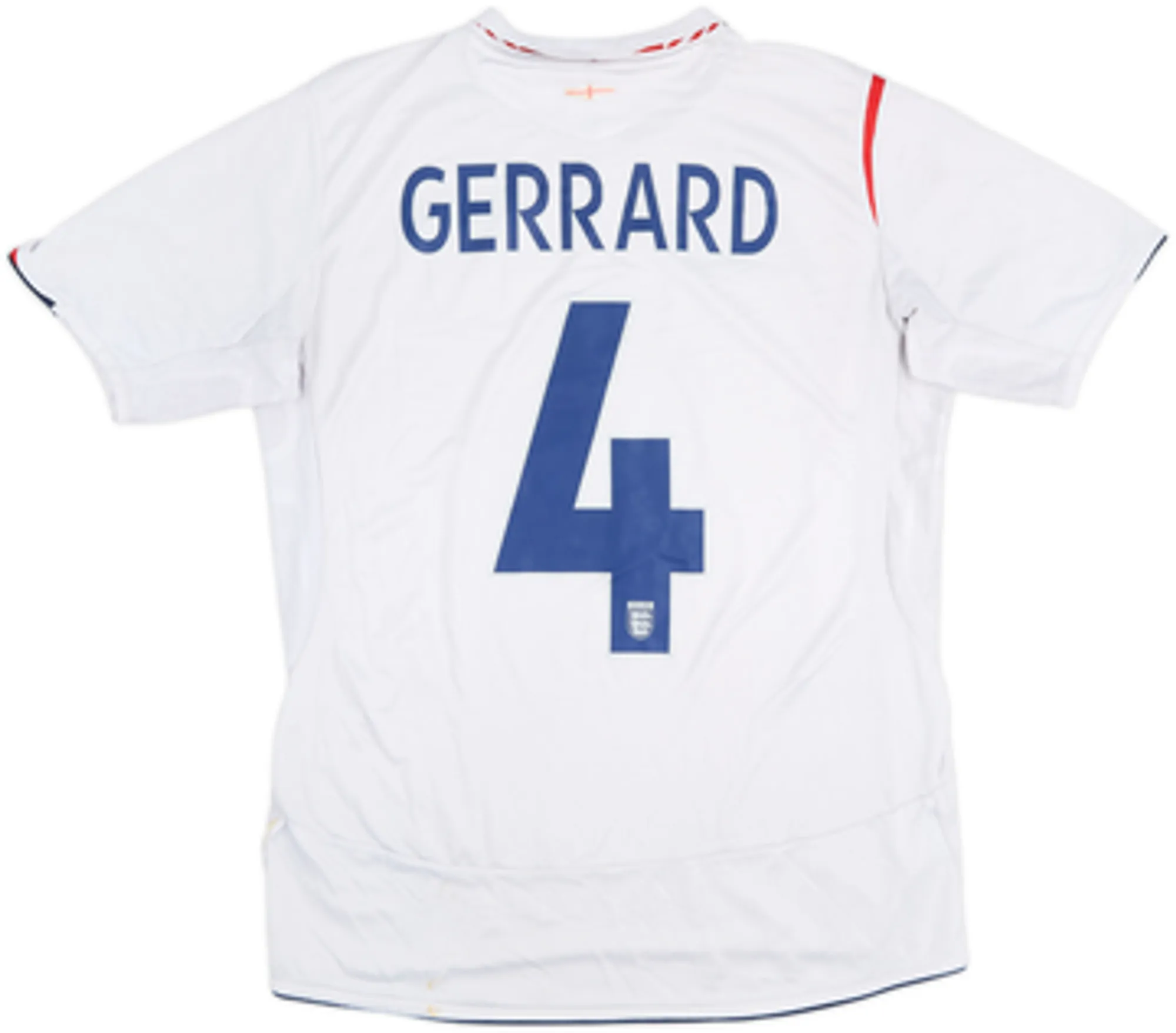 2005-07 England Home Shirt Gerrard #4 - 4/10 - (M)