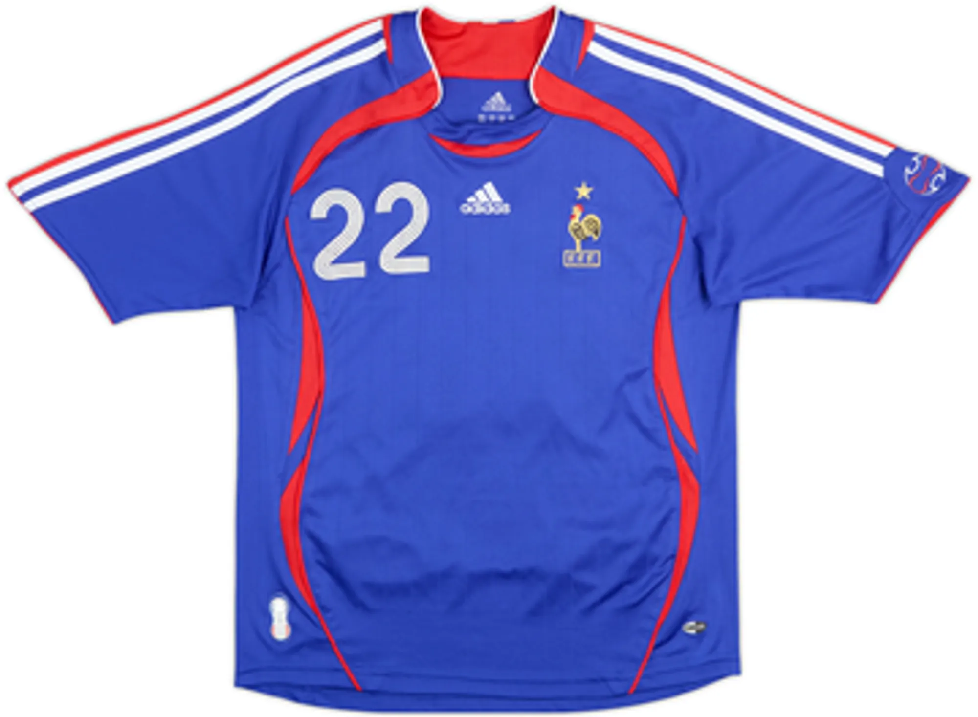 2006-07 France Home Shirt Ribery #22 - 6/10 - (M.Boys)