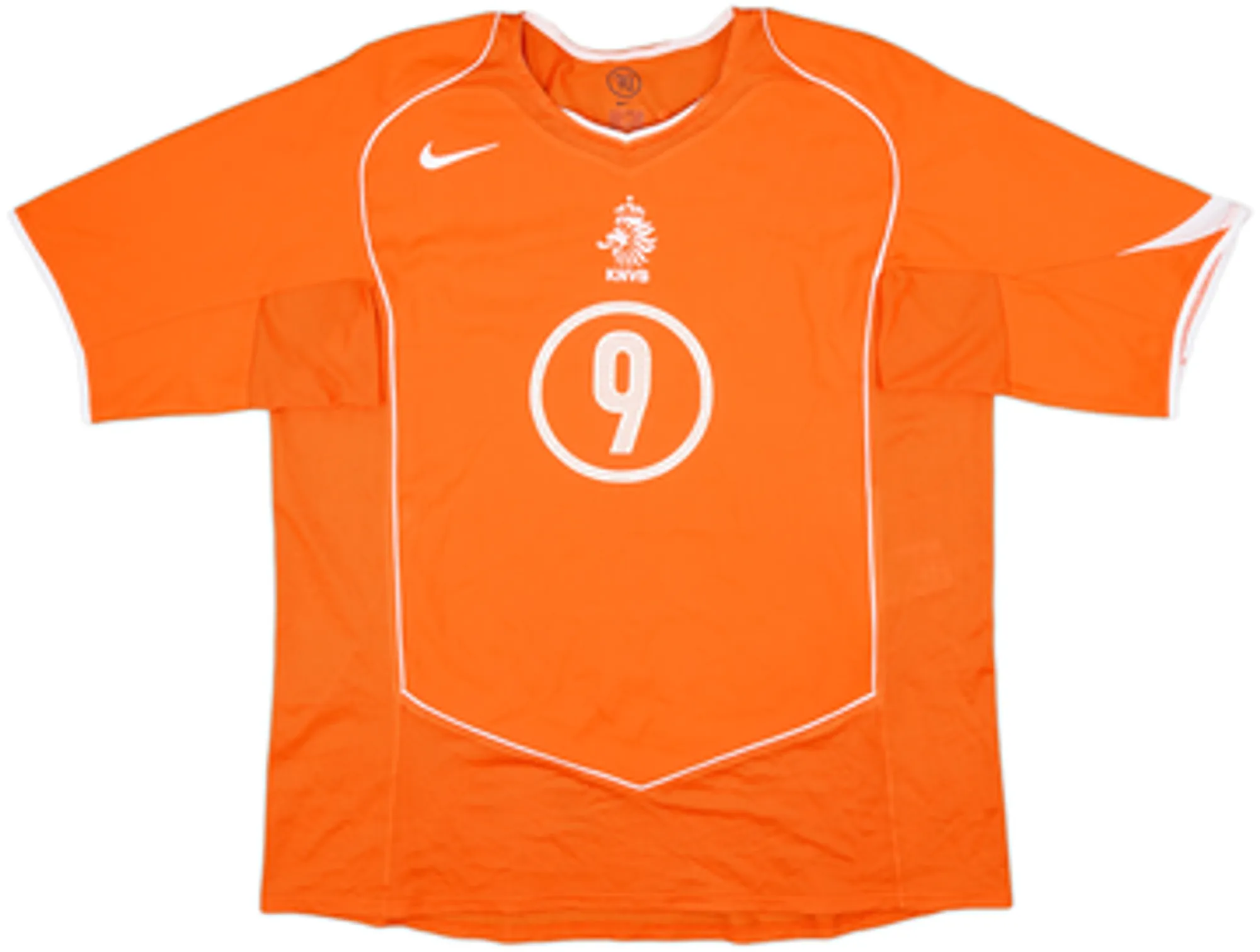 2004-06 Netherlands Home Shirt Kluivert #9 - 8/10 - (XL)