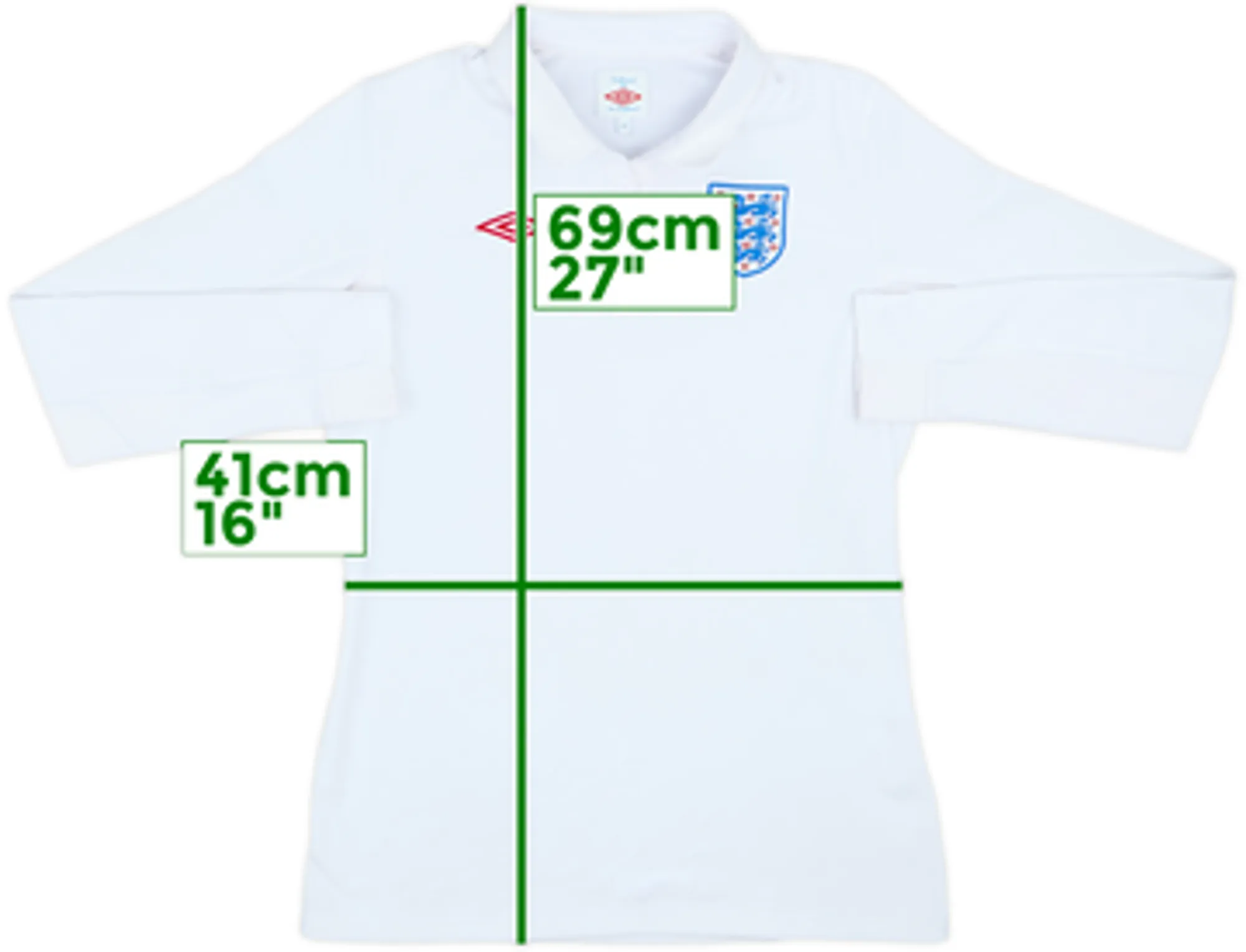 2009-10 England Home L/S Shirt - 9/10 - (Women's S)