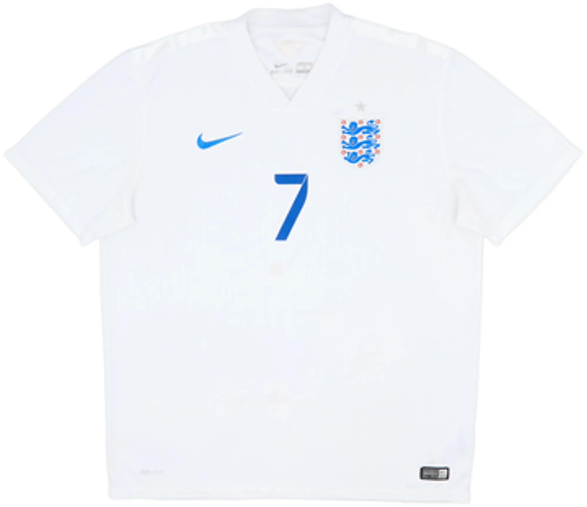 2014-15 England Home Shirt Wilshere #7 - 5/10 - (XL)