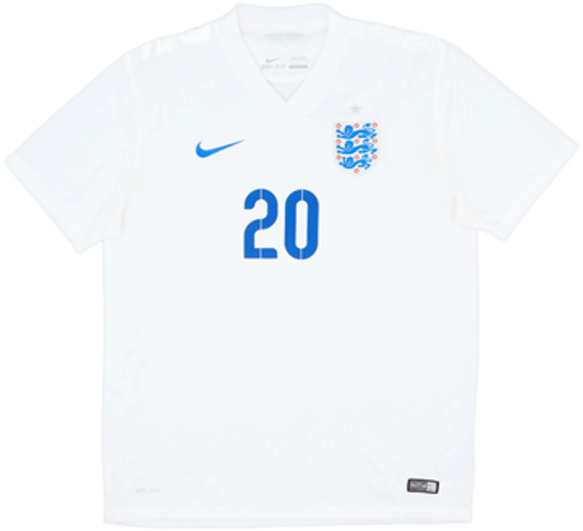 2014-15 England Home Shirt Lallana #20 - 8/10 - (L)