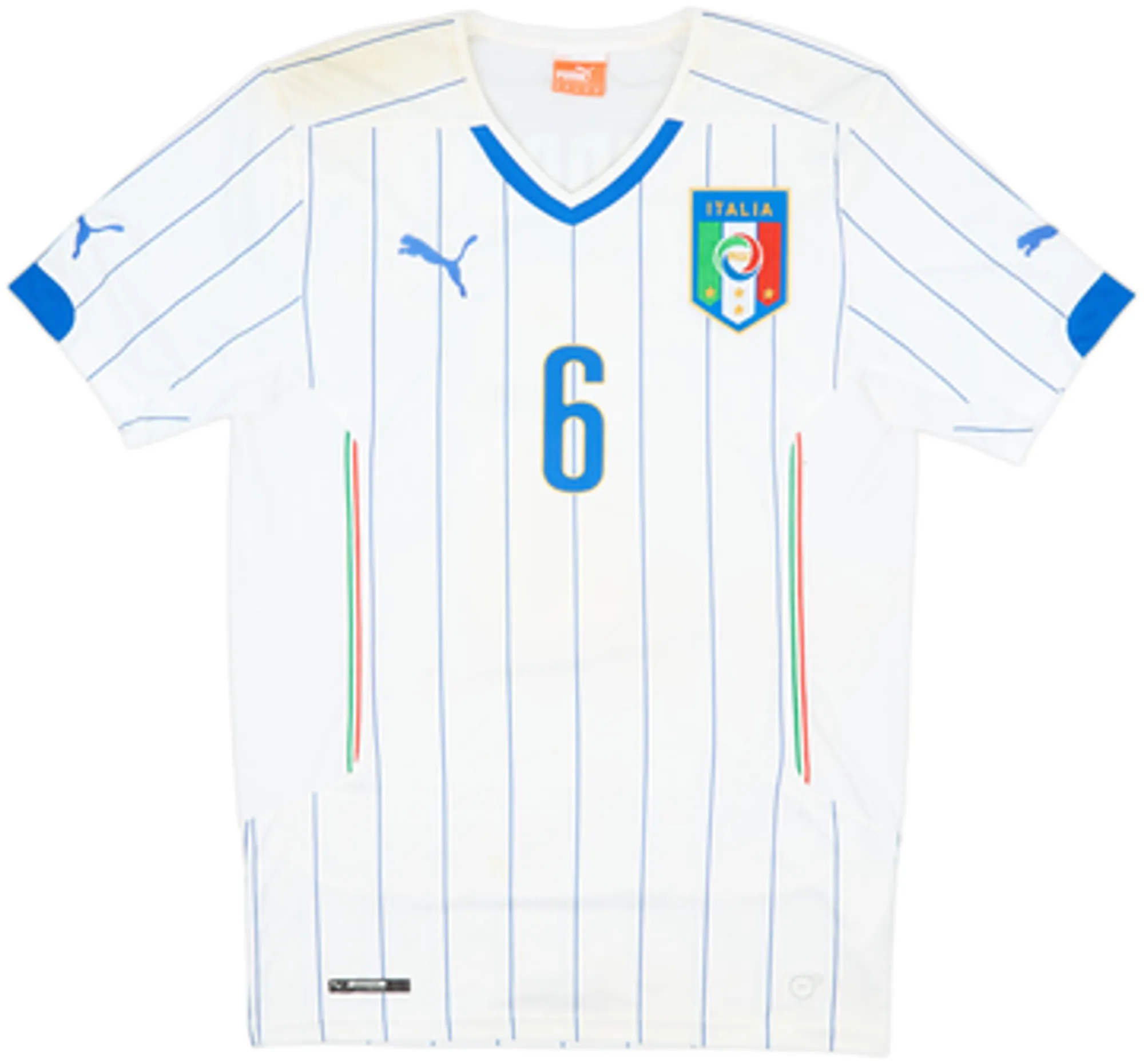 2014-15 Italy Away Shirt Candreva #6 - 5/10 - (M)