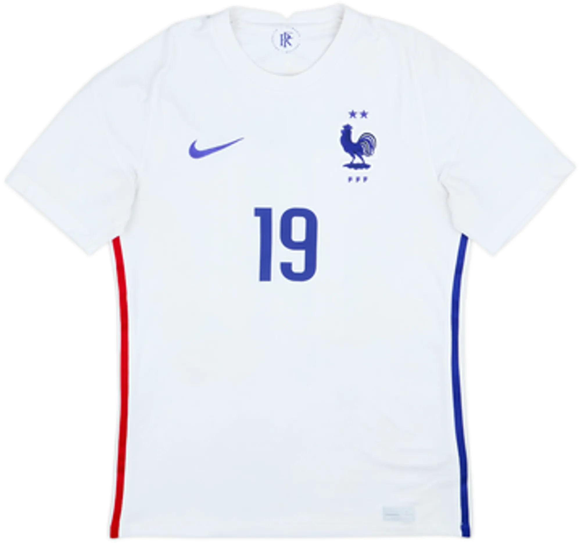 2020-21 France Away Shirt Benzema #19 - 6/10 - (S)