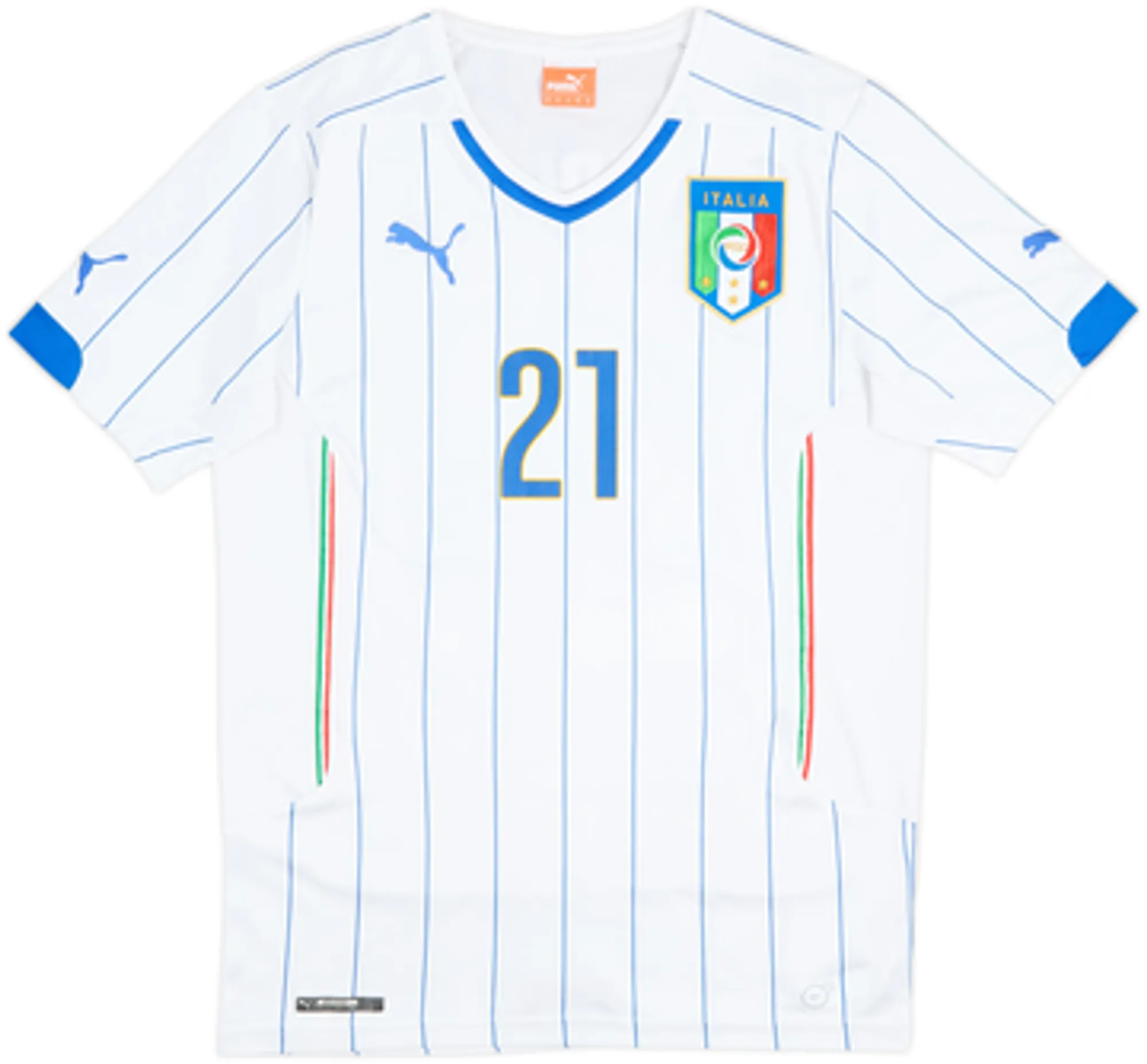 2014-15 Italy Away Shirt Pirlo #21 - 7/10 - (M)