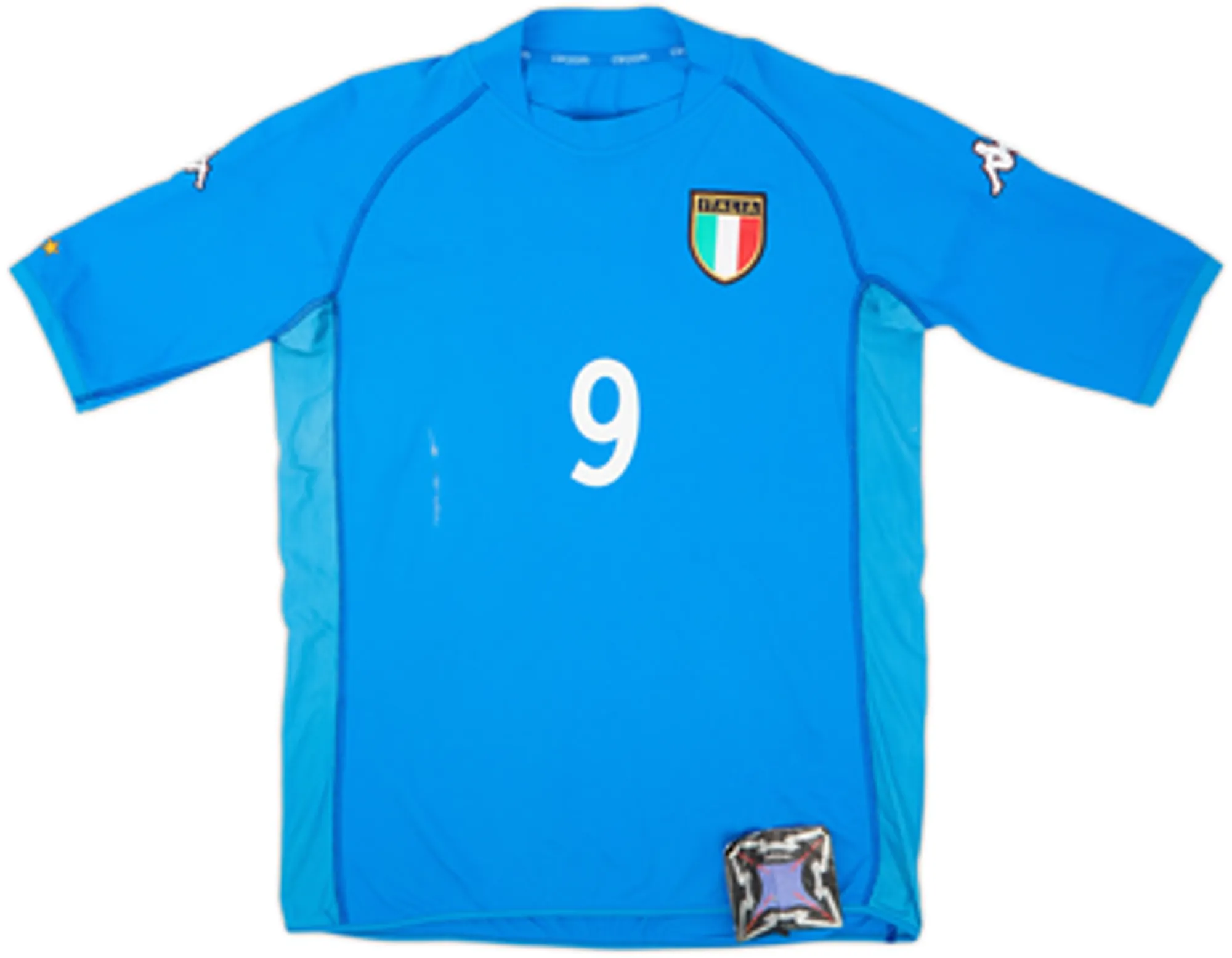 2002 Italy Home Shirt Inzaghi #9 (XL)