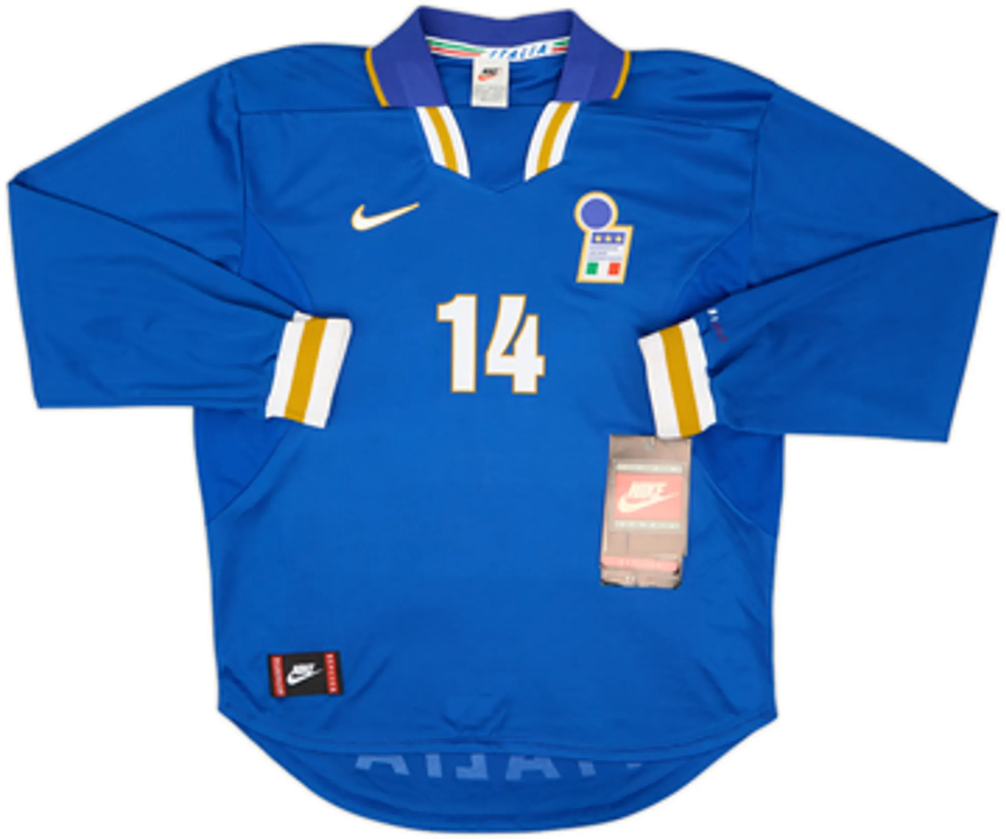 1996-97 Italy Home L/S Shirt Del Piero #14 (L)