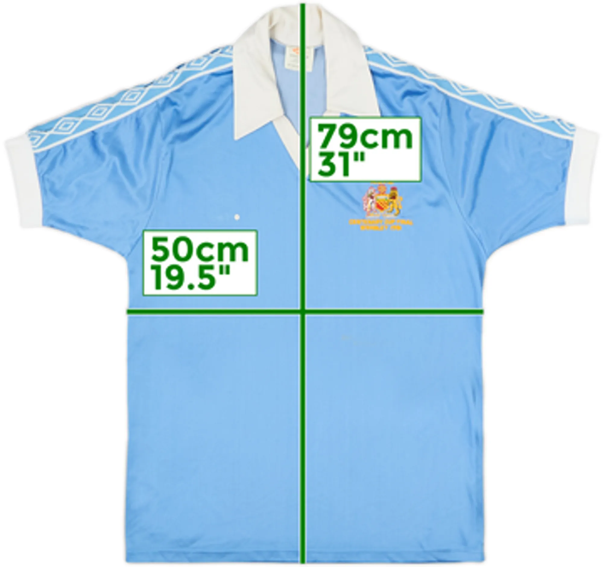 1980-81 Manchester City 'Centenary Cup' Home Shirt - 4/10 - (M)